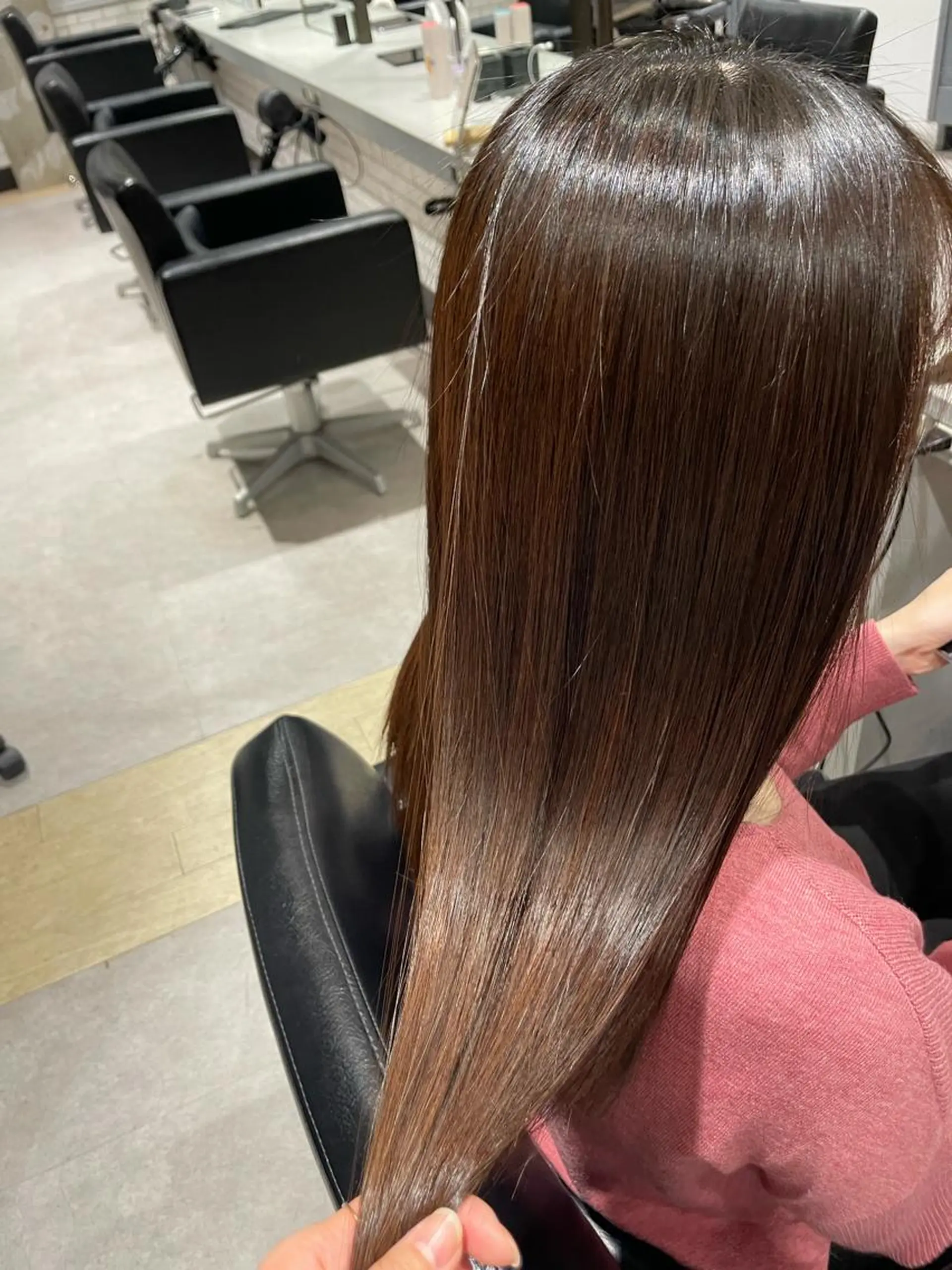 ロング 髪質改善 トリートメント 近藤 麻美のヘアスタイル