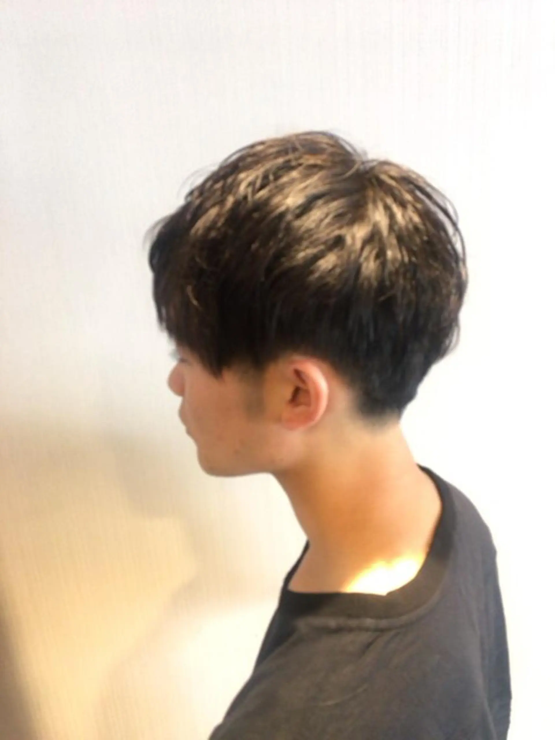 ショート カラー パーマ メンズ 【mokuオーナー】 ちはるのヘアスタイル