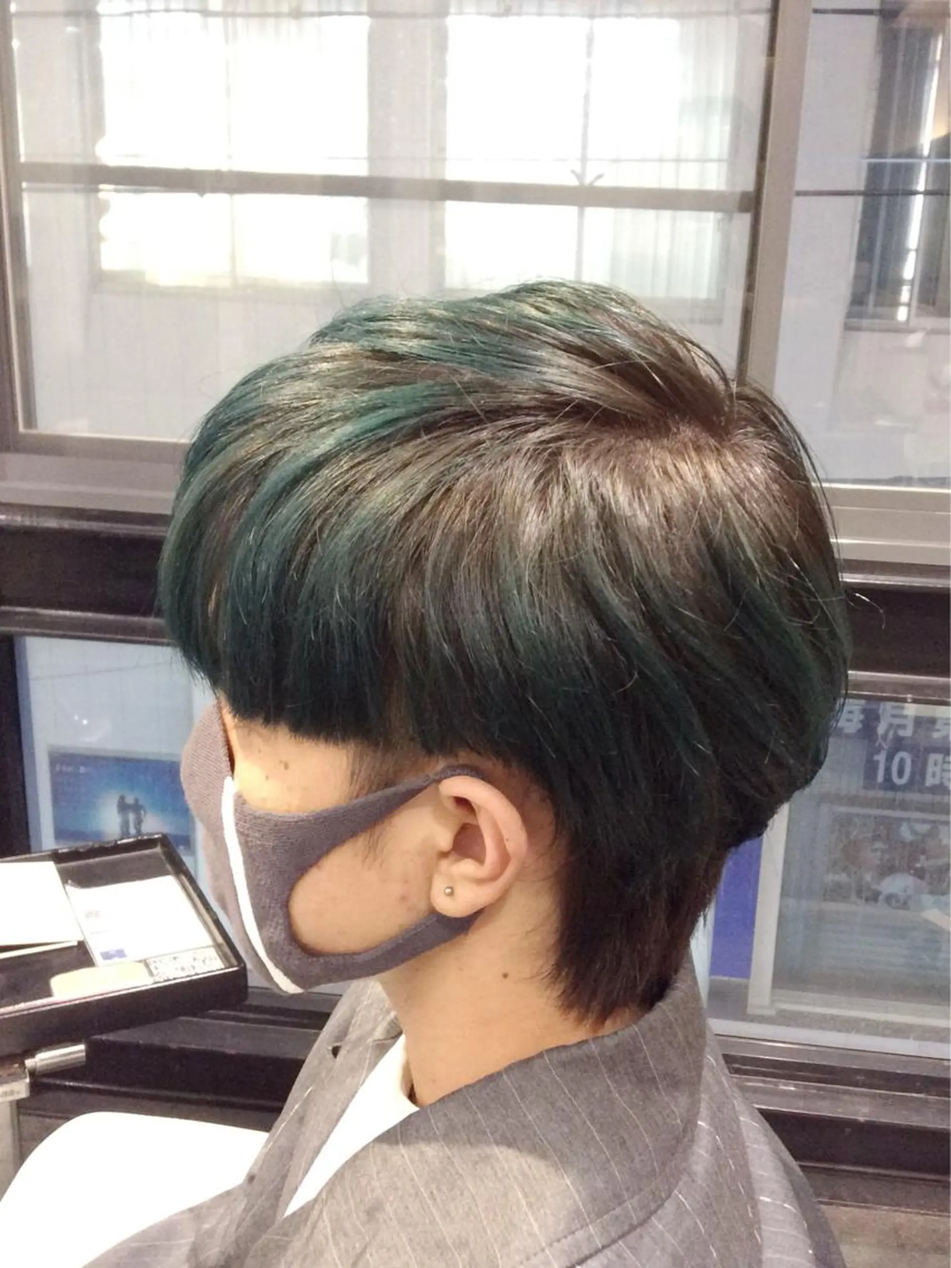 メンズ カット ヘアカラー ボブスタイル/ 透明感カラー/八幡のヘアスタイル