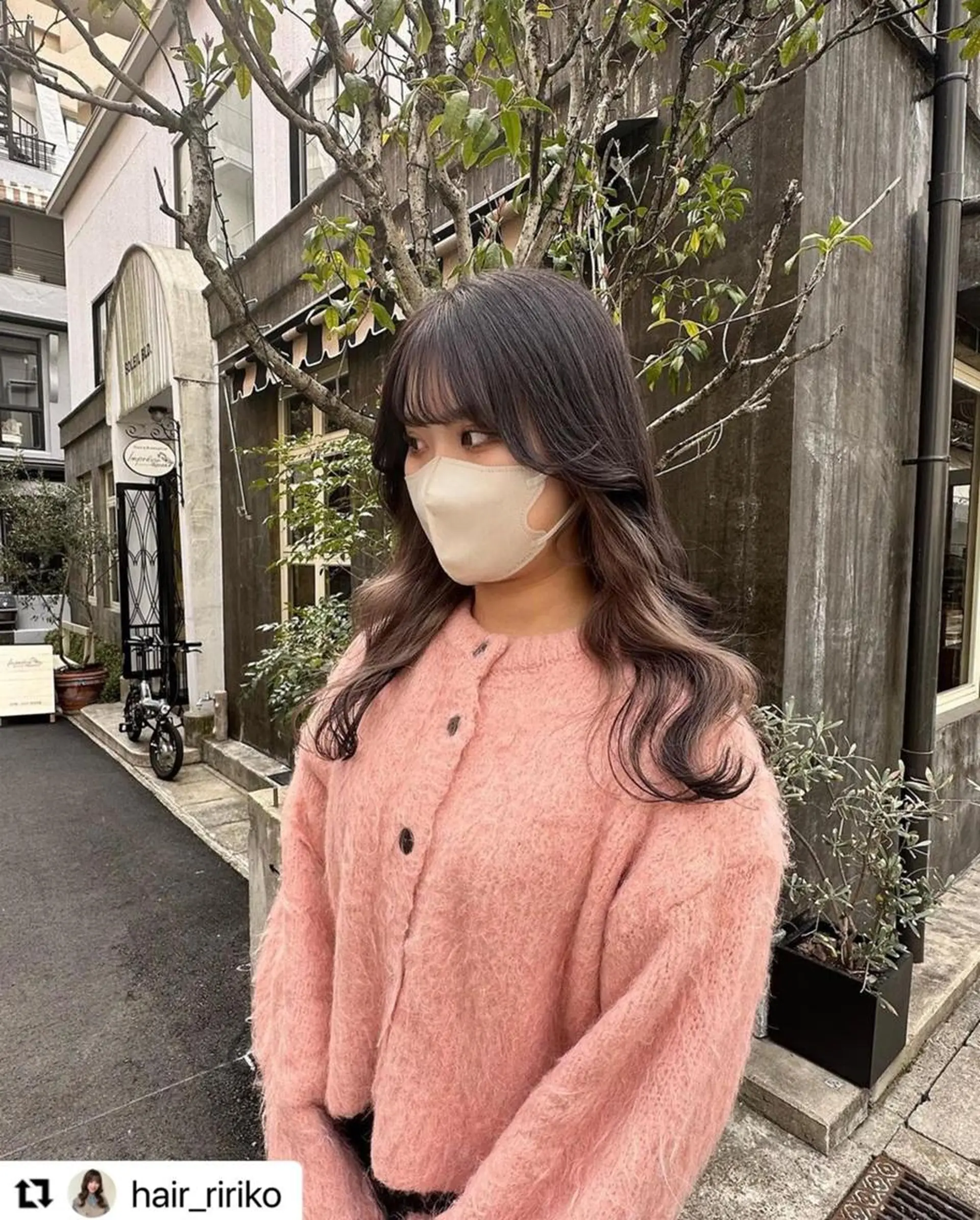 ミディアム カラー メンズ メンズインナーカラー ベージュカラー 透明感カラー イヤリングカラー グレージュ 🩷Eny terrace🩷のヘアスタイル