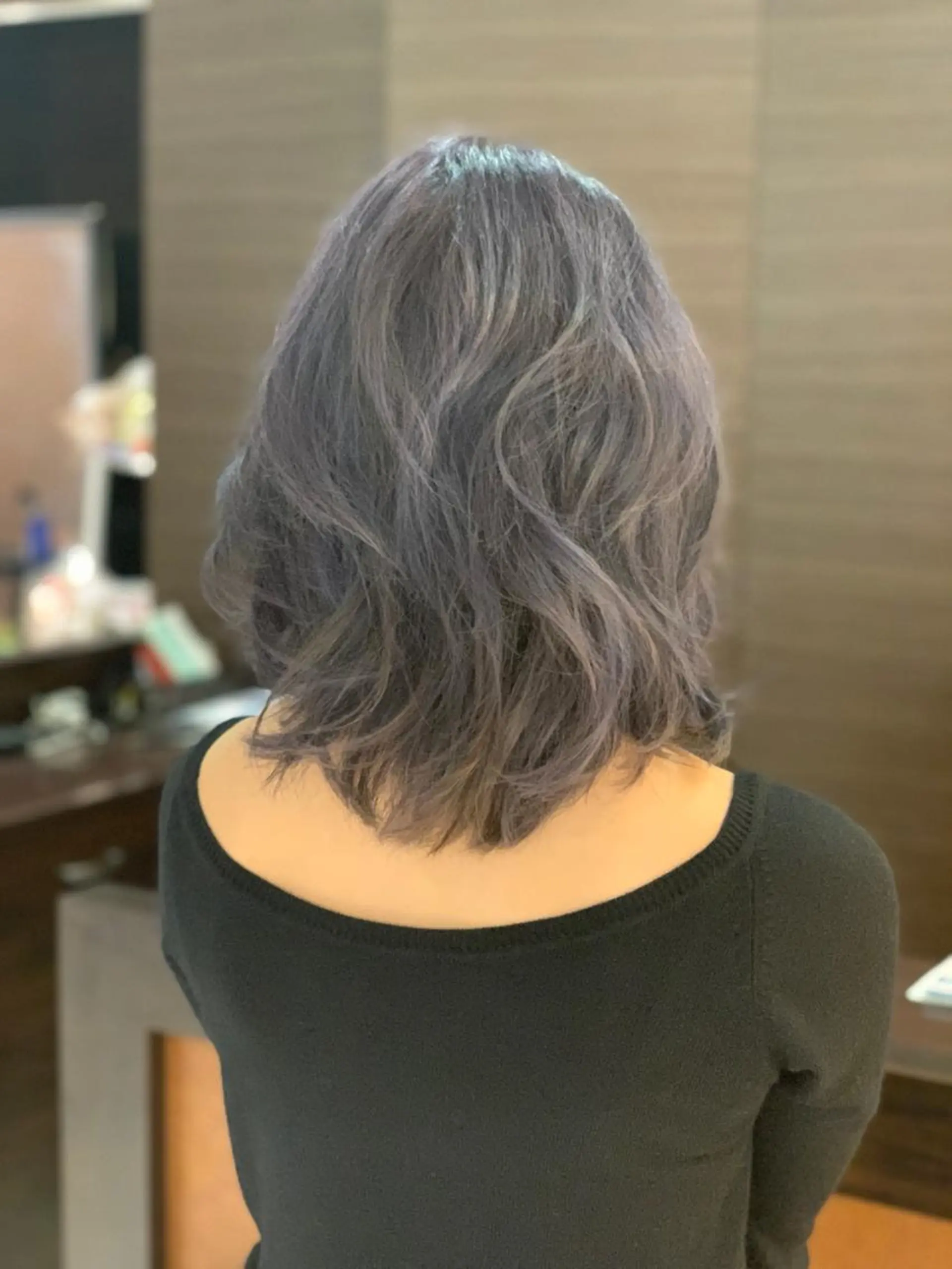 ミディアム カラー ヘアアレンジ Merci メルシー 福岡、今泉のヘアスタイル