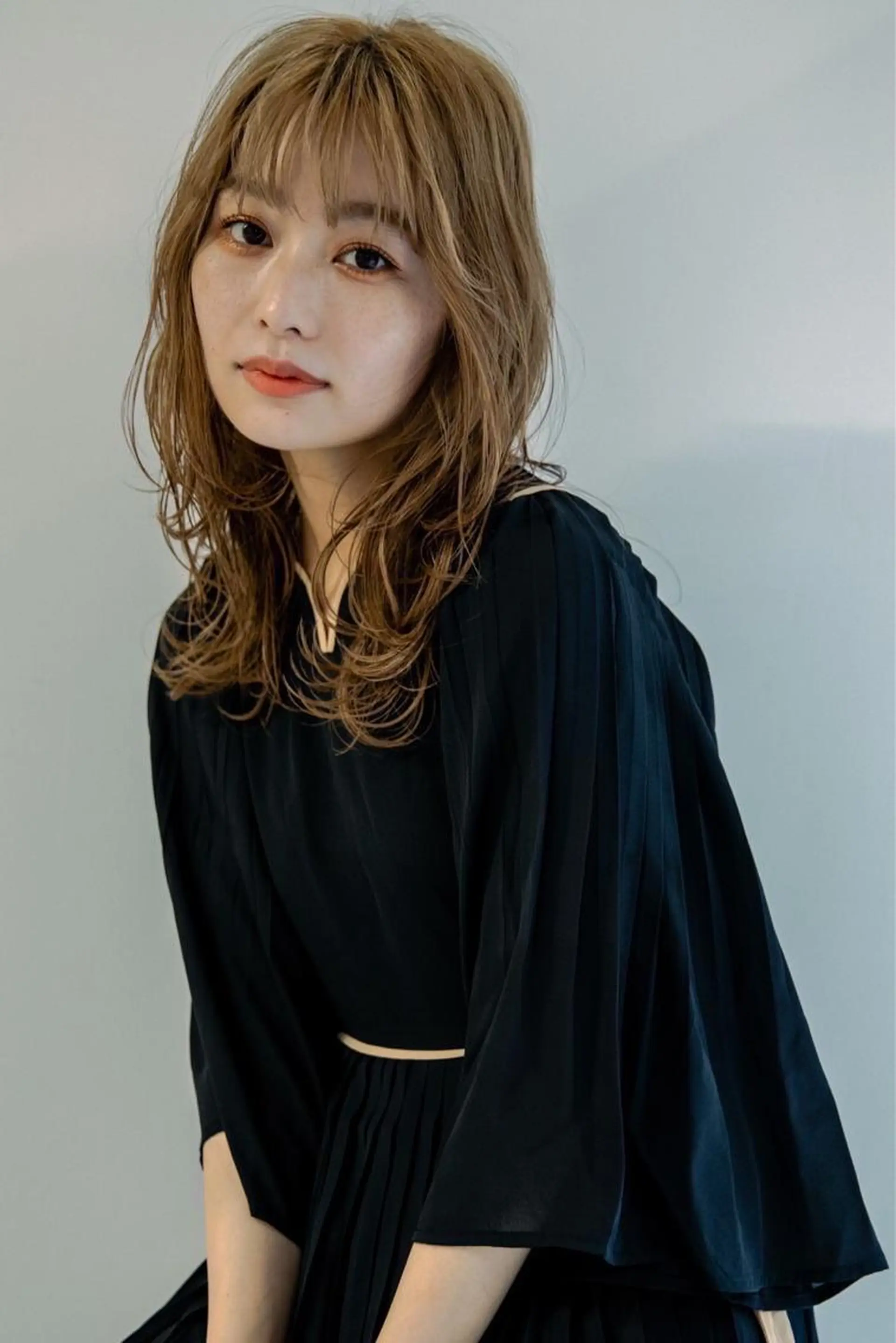 セミロング セミロングパーマ ケアカラー ハイライト 髪質改善 トリートメント カット ヘアカラー トリートメント ☀️Luana☀️ 公式/大通のヘアスタイル