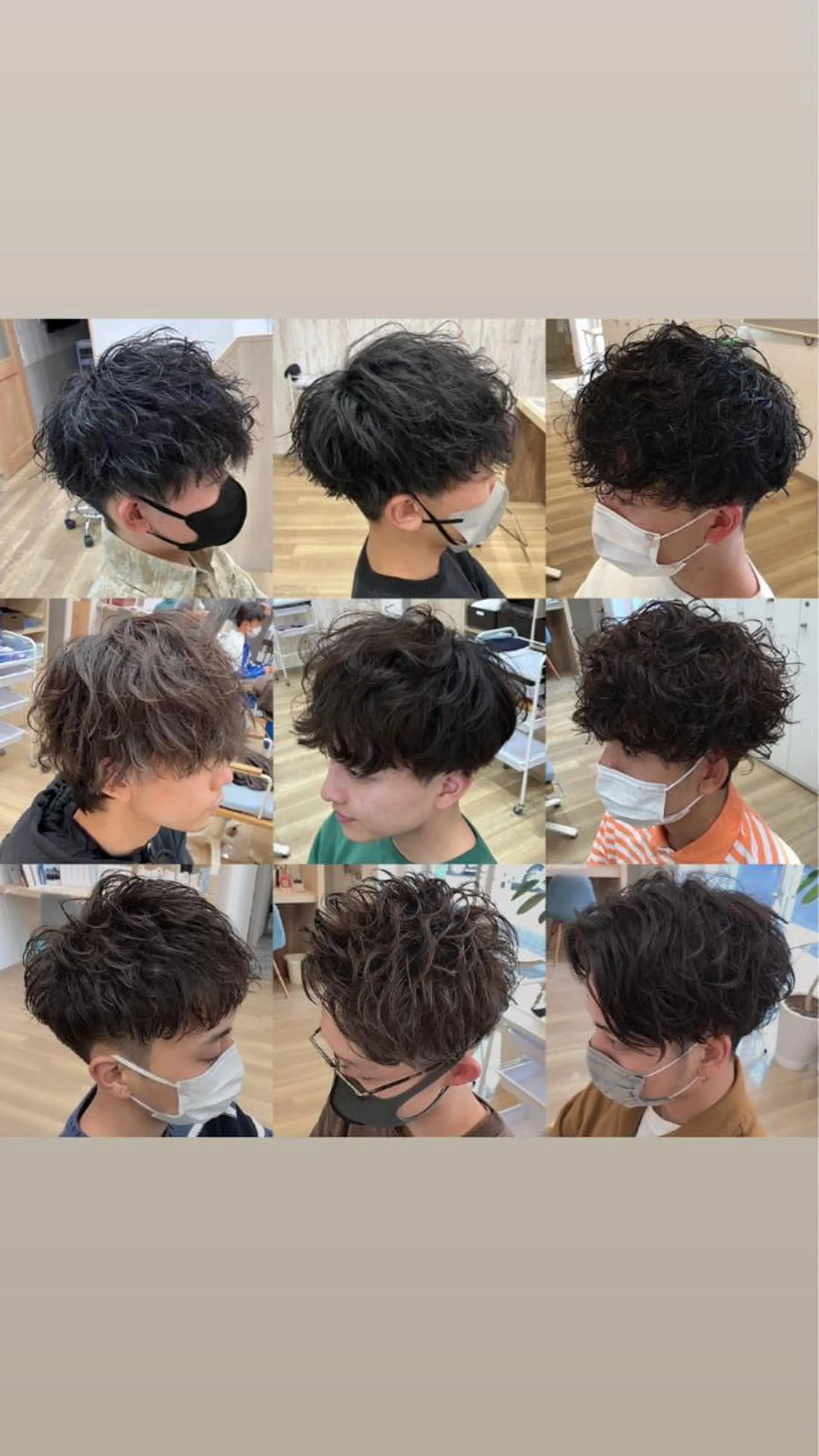 ミディアム パーマ メンズパーマ波巻き 🌳大森悠登🌳のヘアスタイル