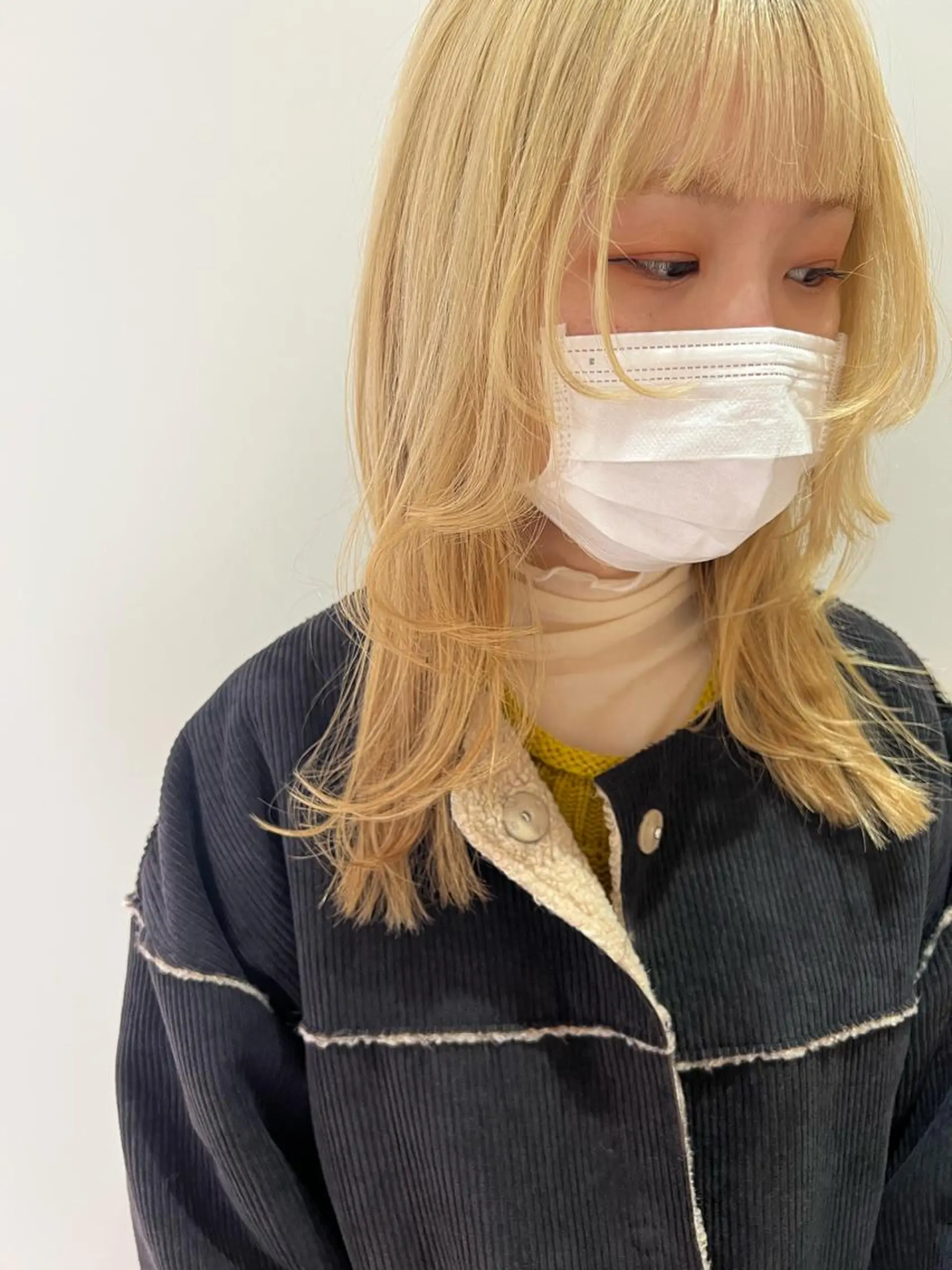 ミディアム カラー カット MARU パーマ/レイヤーのヘアスタイル