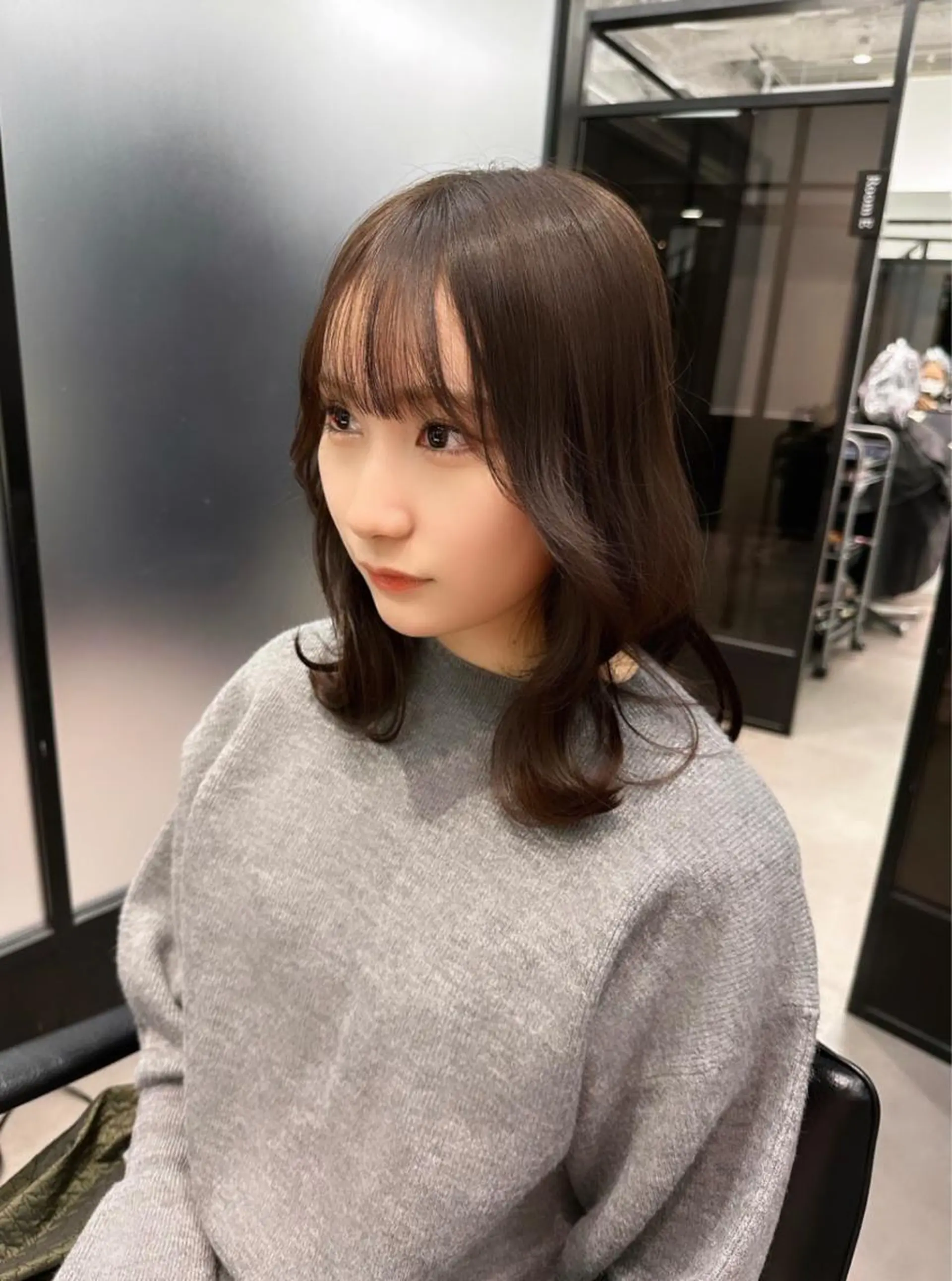 ミディアム カラー 韓国ヘア 店長NEGIのヘアスタイル