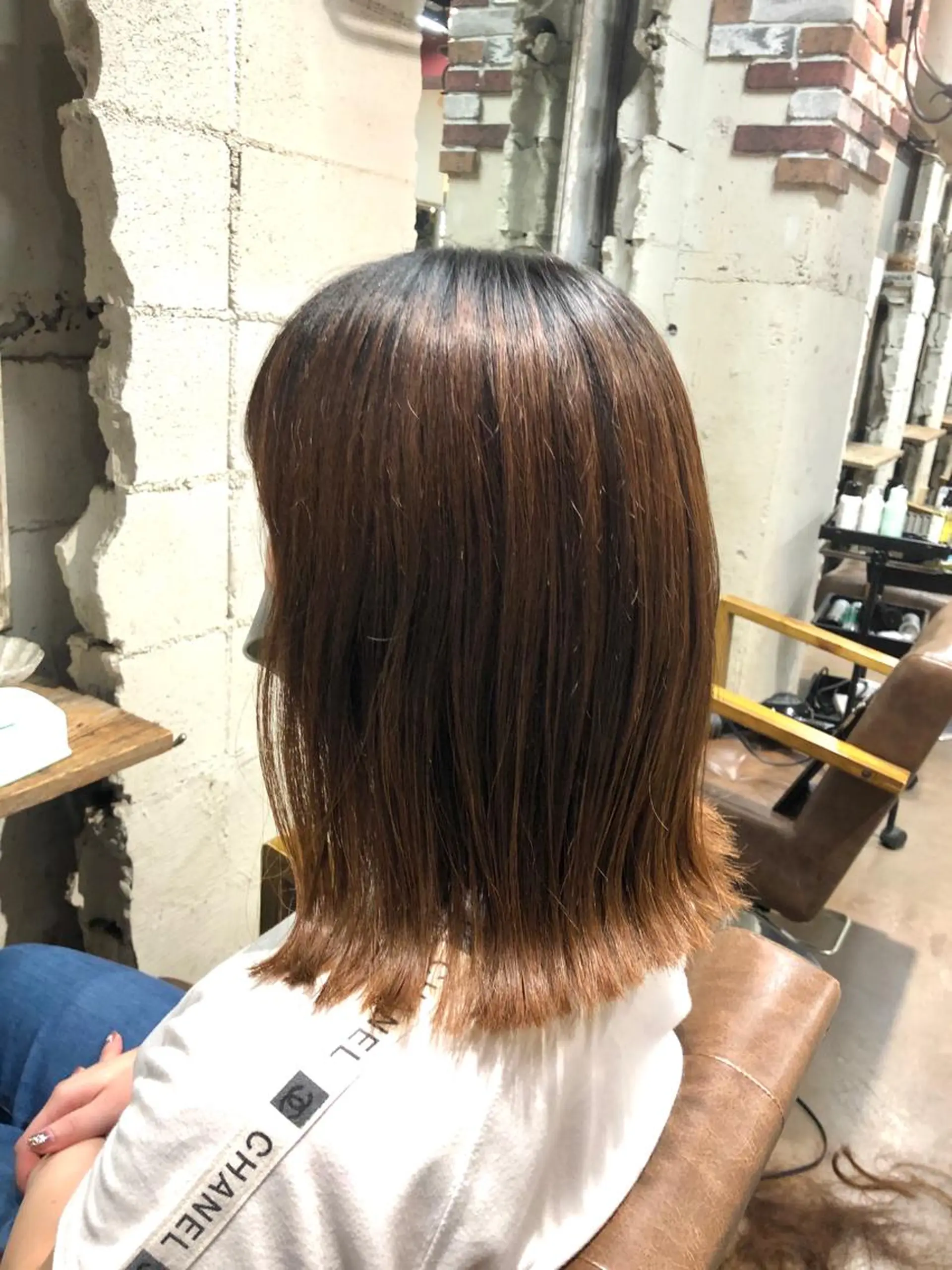 ミディアム 外ハネヘア 桐原 竜也のヘアスタイル