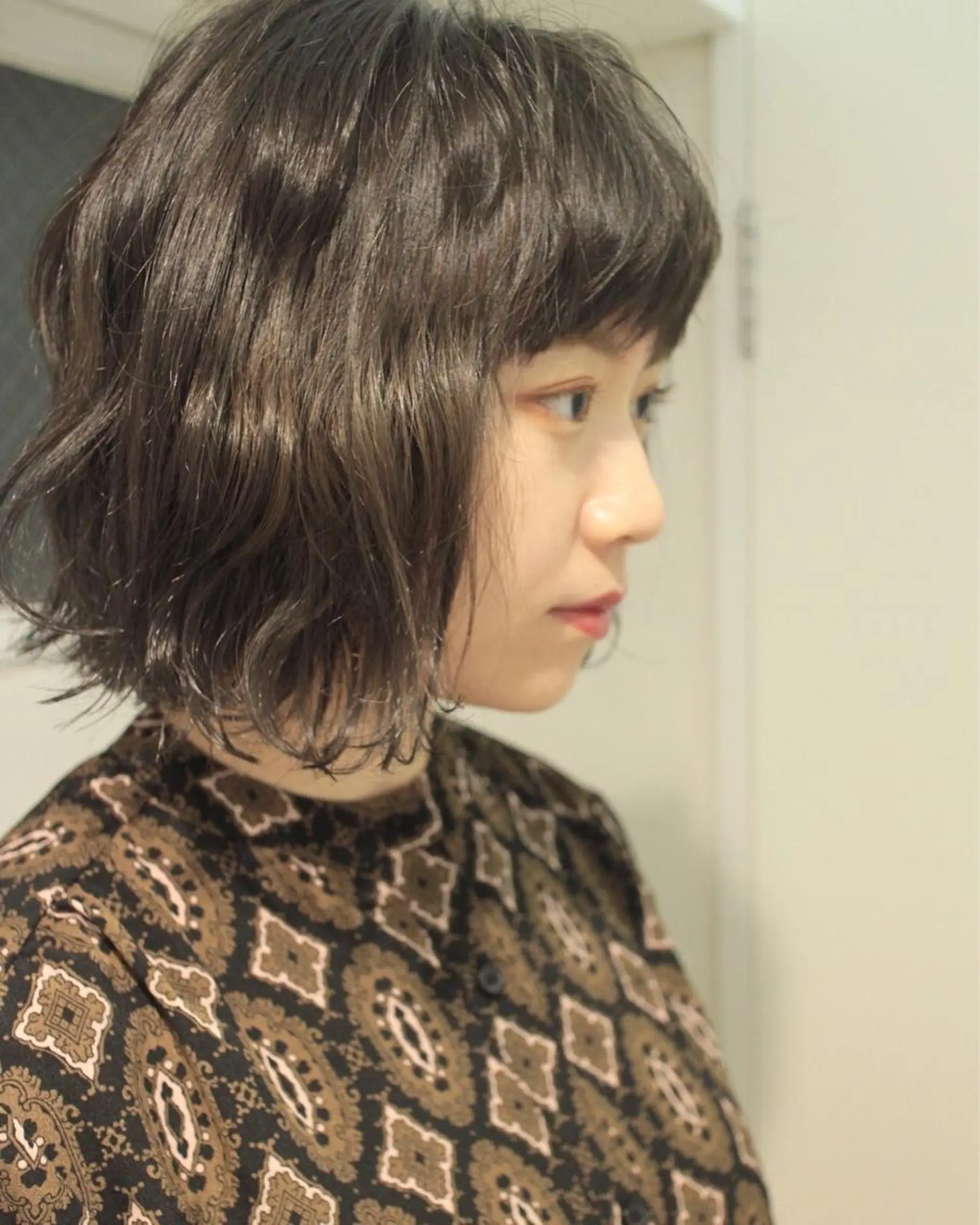 ショート カラー クニモトハルナ ボブ/柔らかカラーのヘアスタイル