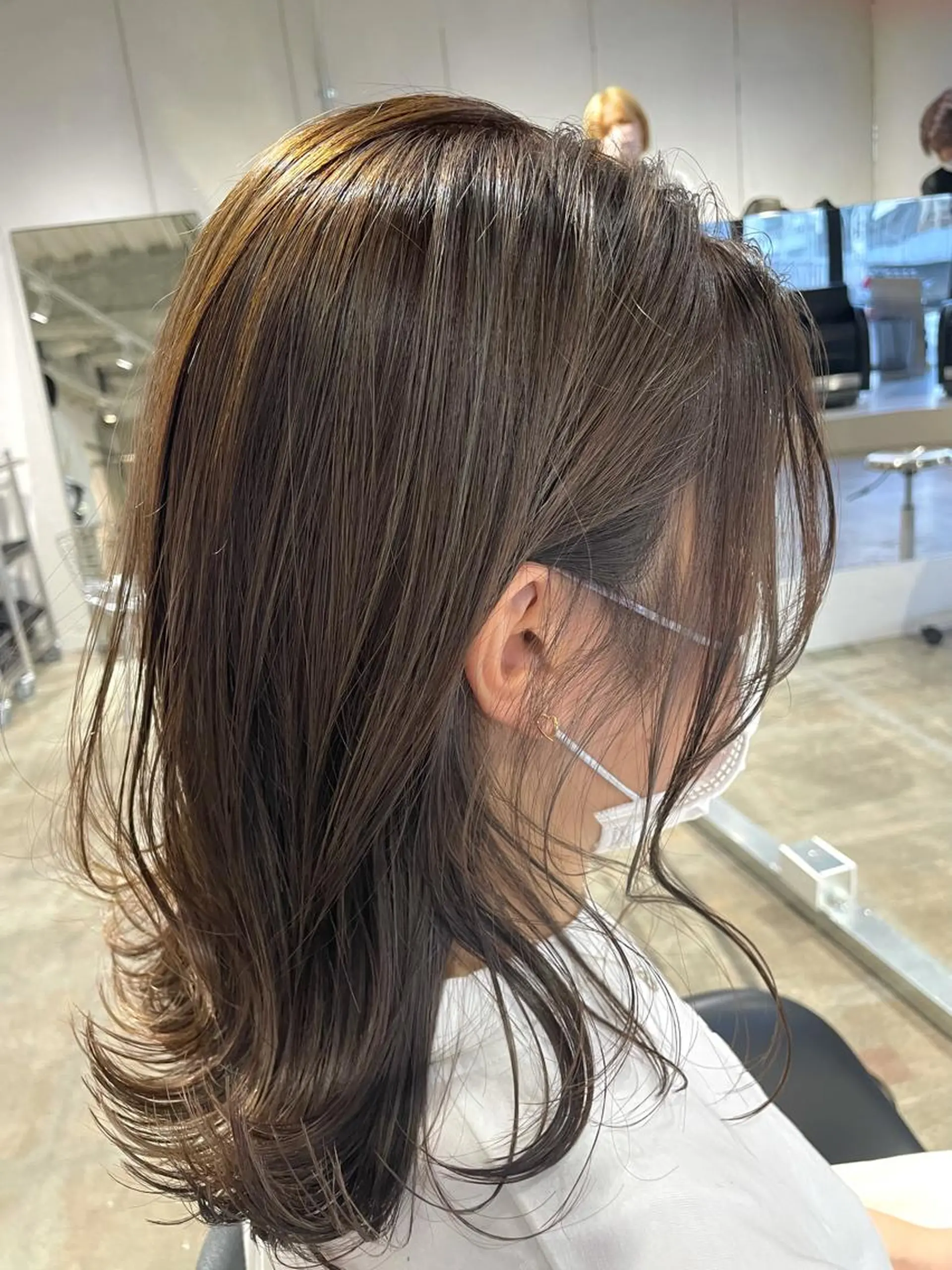 ミディアム カラー 透明感カラー ハイライトカラー ハイライト 沖縄/ヘアアレンジ /ナカノのヘアスタイル