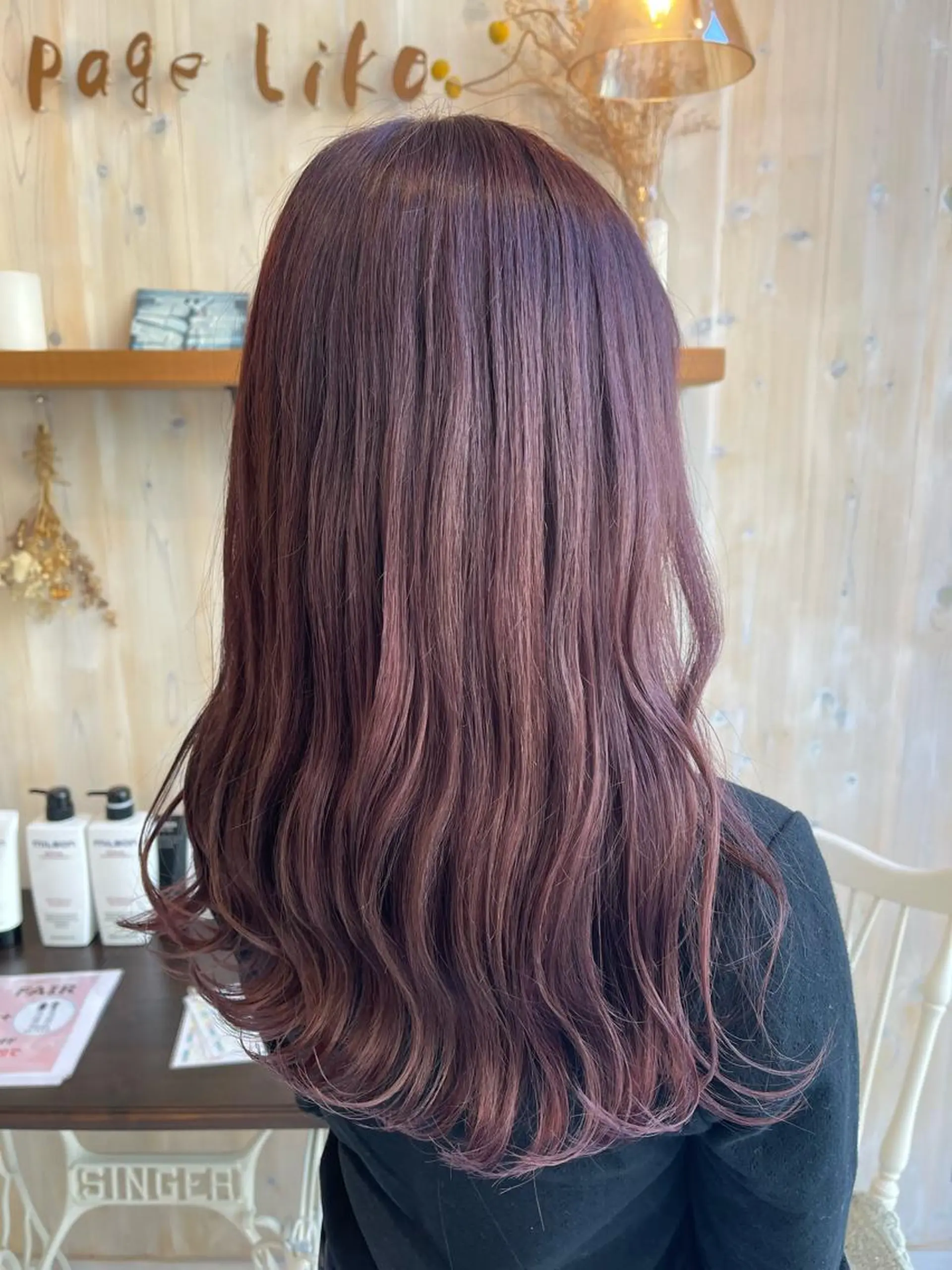 セミロング カラー ブリーチ ピンクカラー パープルカラー カット ヘアカラー アニメオタク美容師/ miharuのヘアスタイル