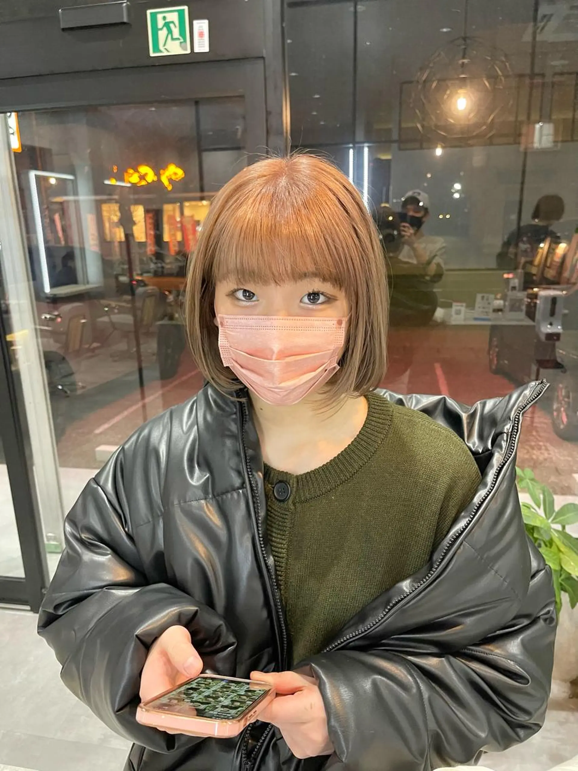 ミディアム カラー カット ヘアカラー トリートメント 一ノ瀬 暁のヘアスタイル