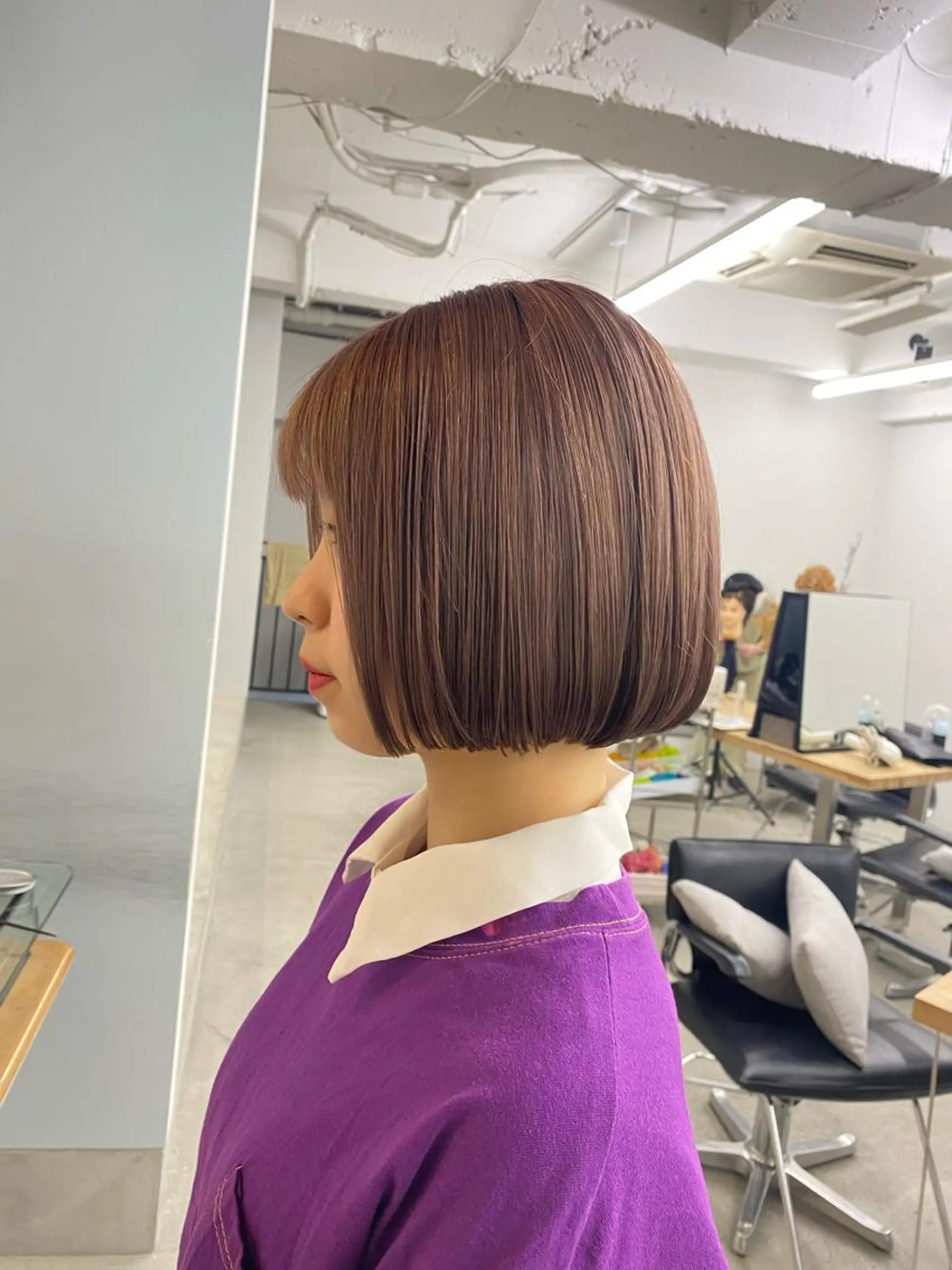 ショート カラー ボブ Flamme Annaのヘアスタイル