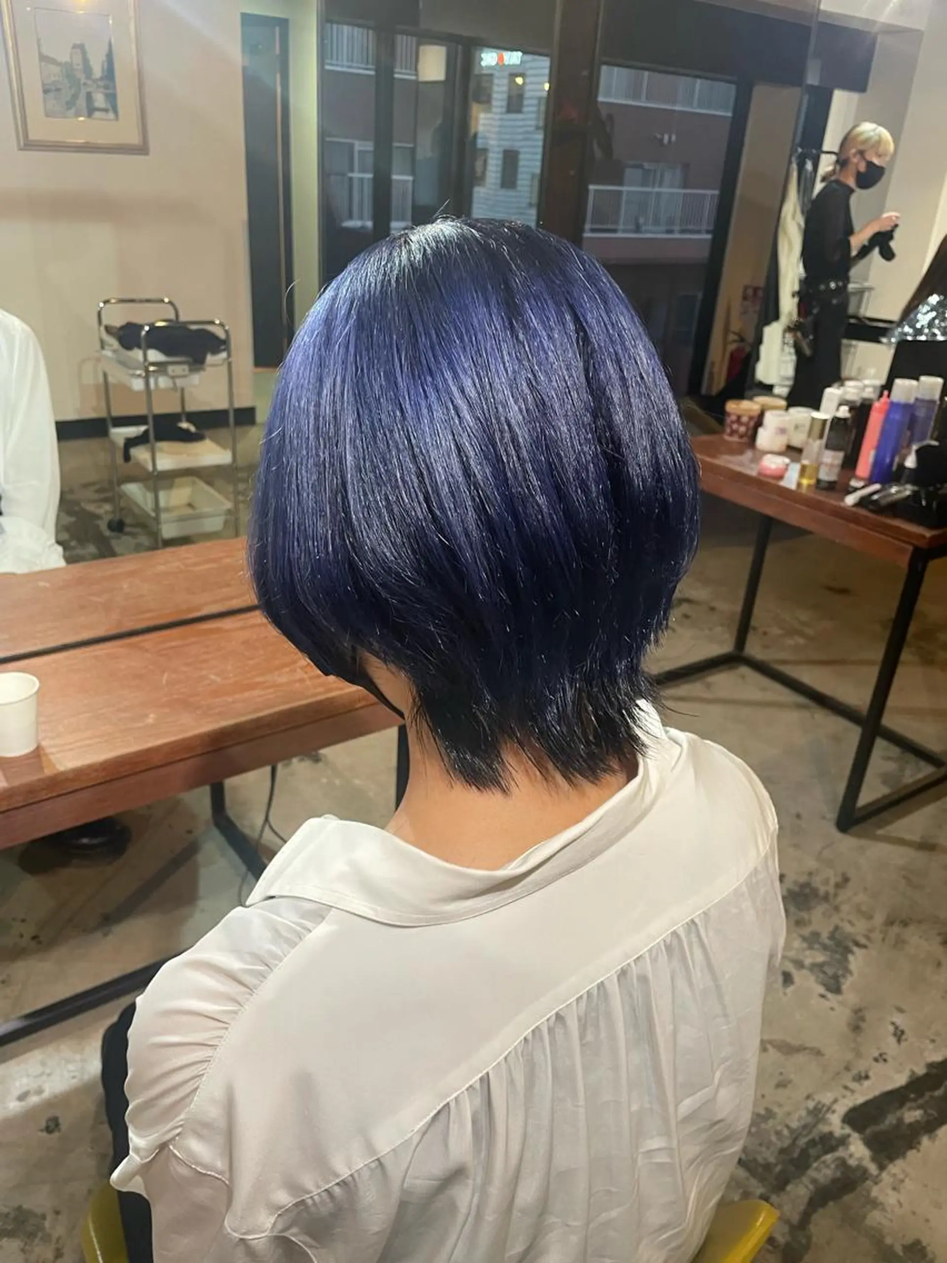 ショート カラー バレイヤージュ ダブルカラー グラデーションカラー ハイライトカラー イルミナカラー メンズ/パーマ/ ブリーチ/KAITOのヘアスタイル