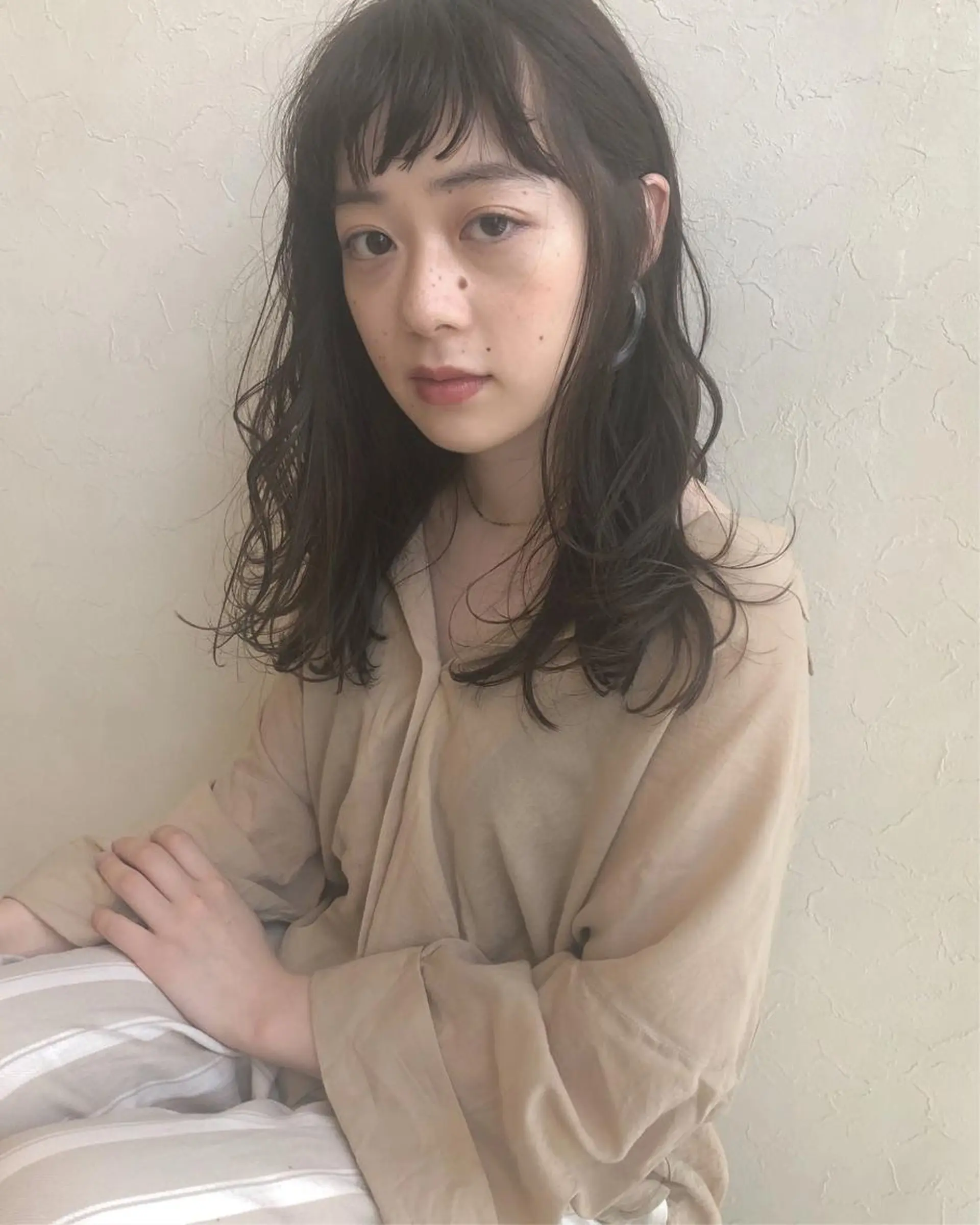 セミロング カラー nakahara madokaのヘアスタイル