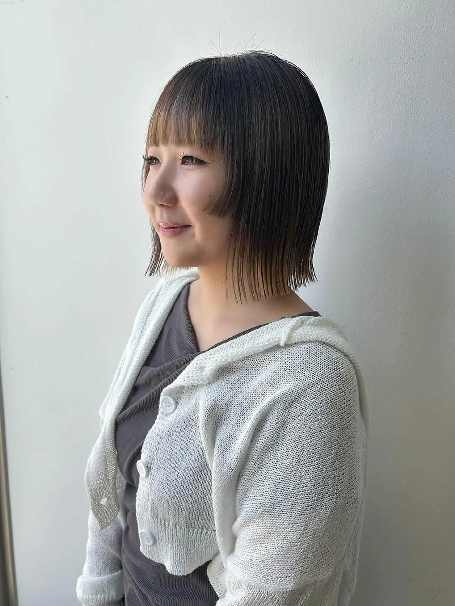 ショート カット ヘアカラー 勝野夏希/ハイトーン /ベージュ/松本のヘアスタイル