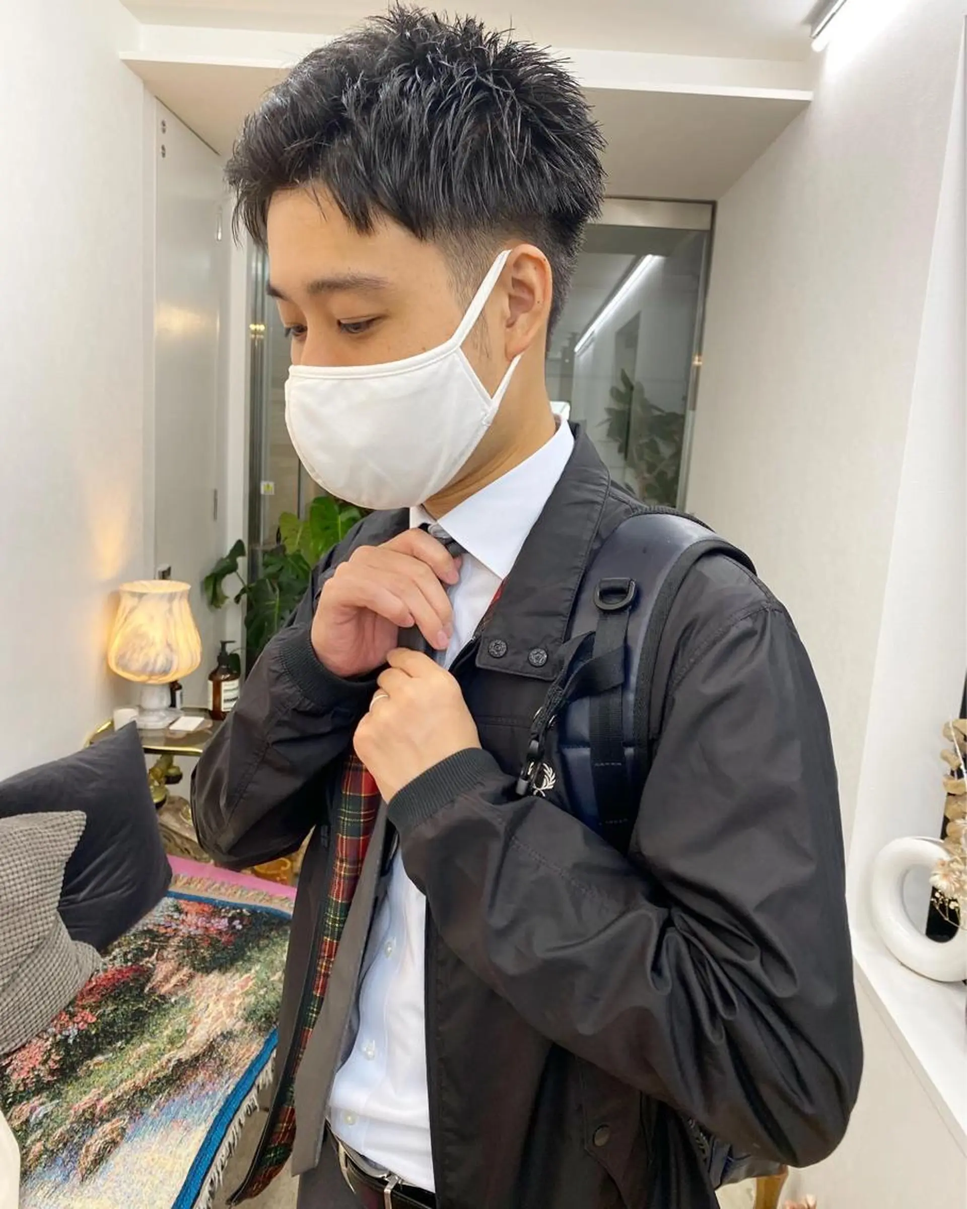 ショート カラー パーマ ヘアアレンジ メンズ 【池袋/スパイキー ショート】ⓝⓘⓜⓤのヘアスタイル