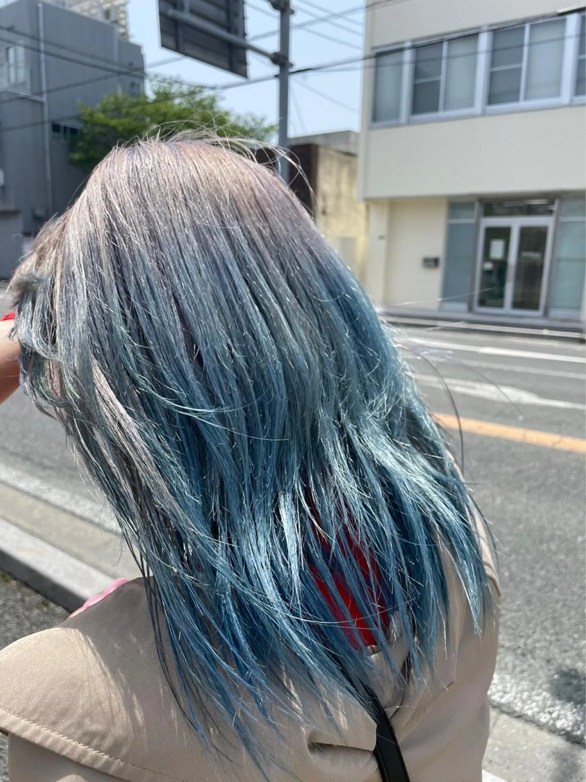 カラー デザインカラー ヘアカラー OPSHAIR 大橋みやけ通り店所属・クボタ アヤナのヘアスタイル