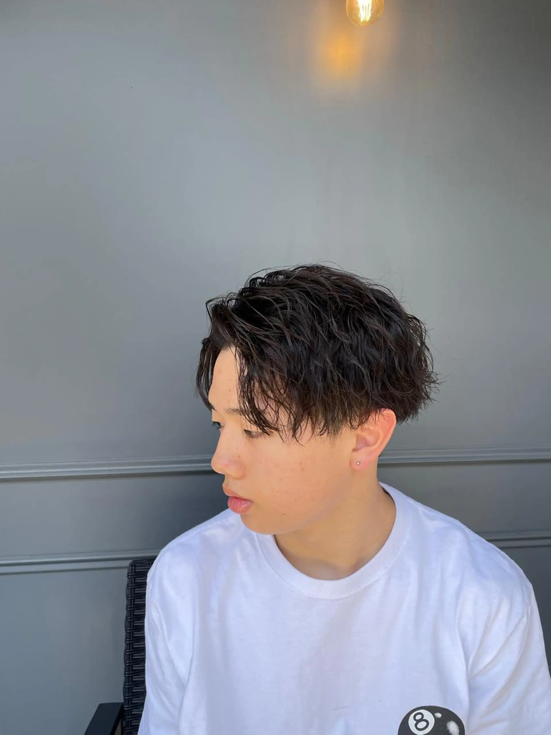 ショート パーマ メンズ カット パーマ 【men's Lapis横浜】海人のヘアスタイル