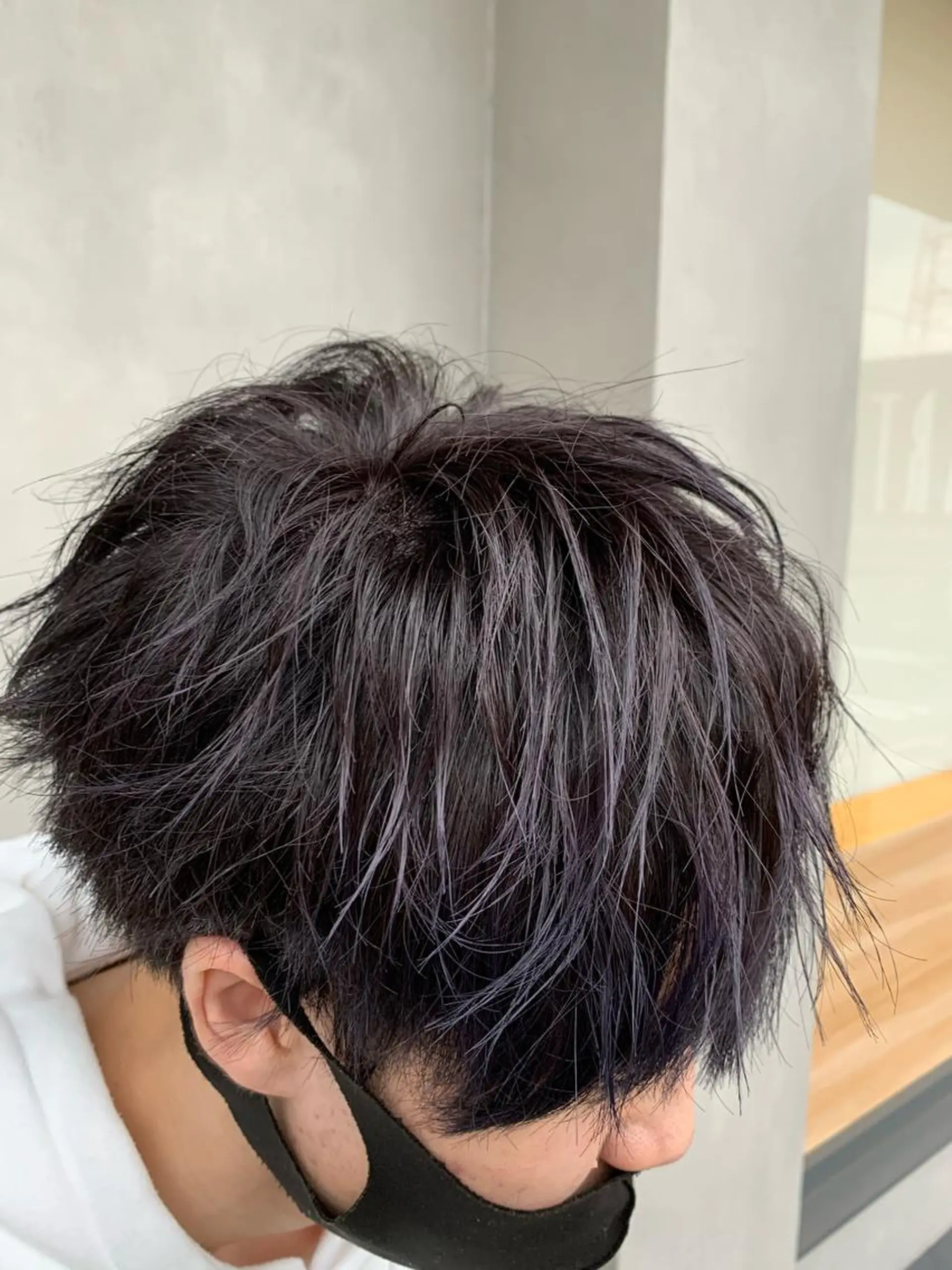 ショート カラー メンズ メンズブリーチ 黒髪 ブリーチ 名古屋／デザイン／ ブリーチ/松井亮磨のヘアスタイル