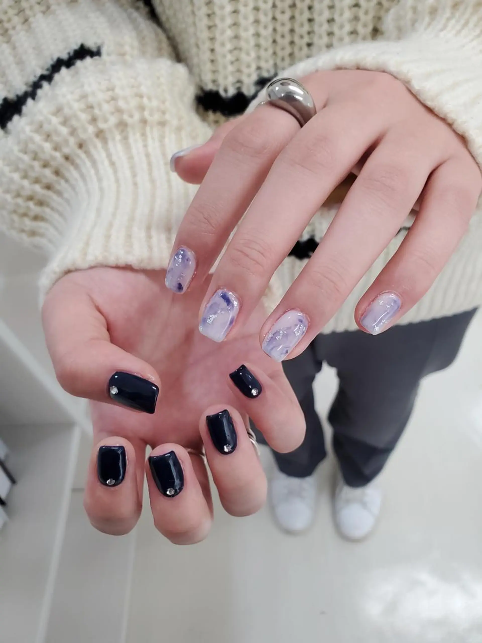 ネイル アートネイル ジェルネイル ニュアンスネイル スカルプネイル nailstudio eviz新宿店のネイルデザイン