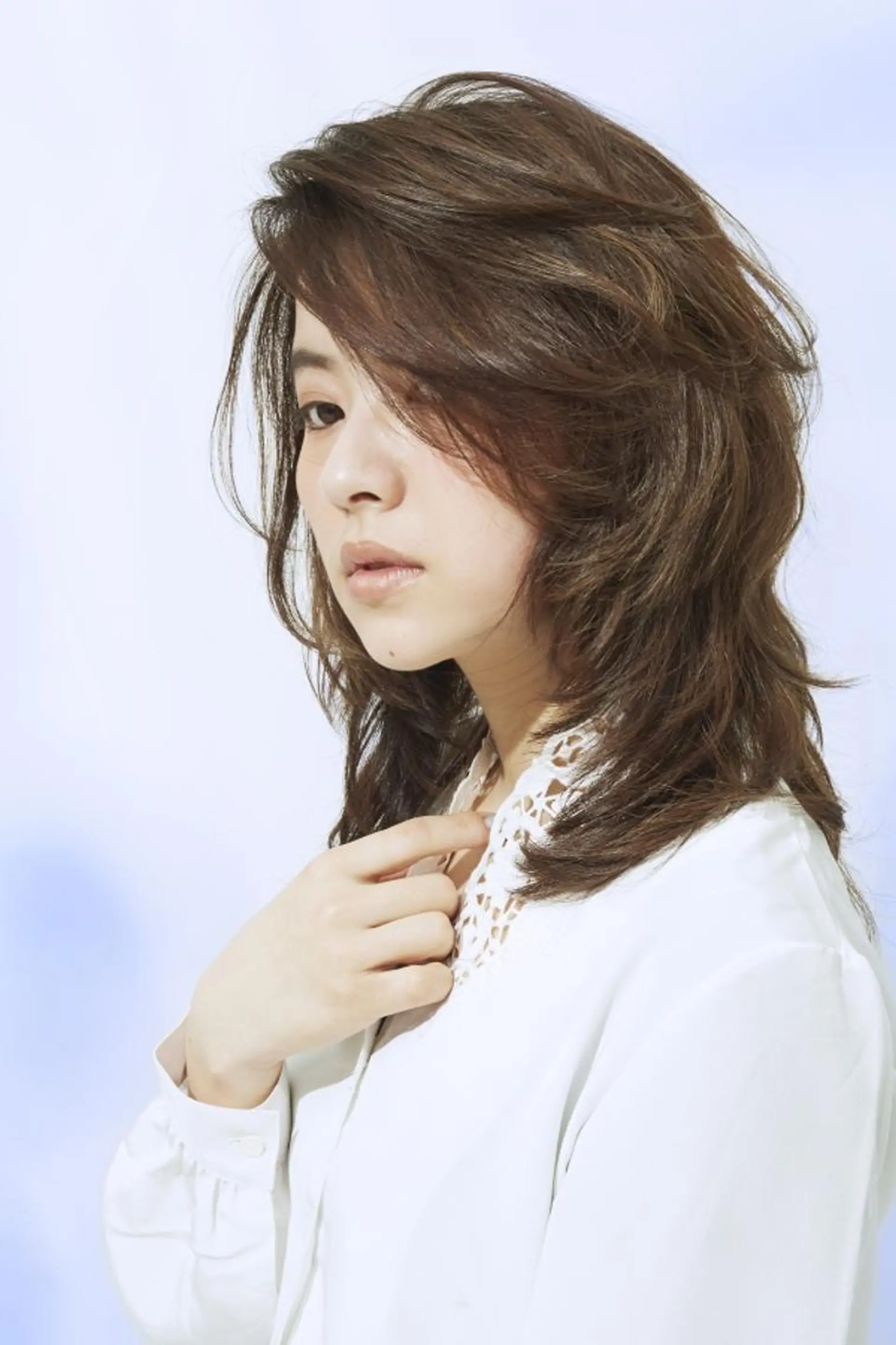 セミロング カラー パーマ 橋口 晃典のヘアスタイル