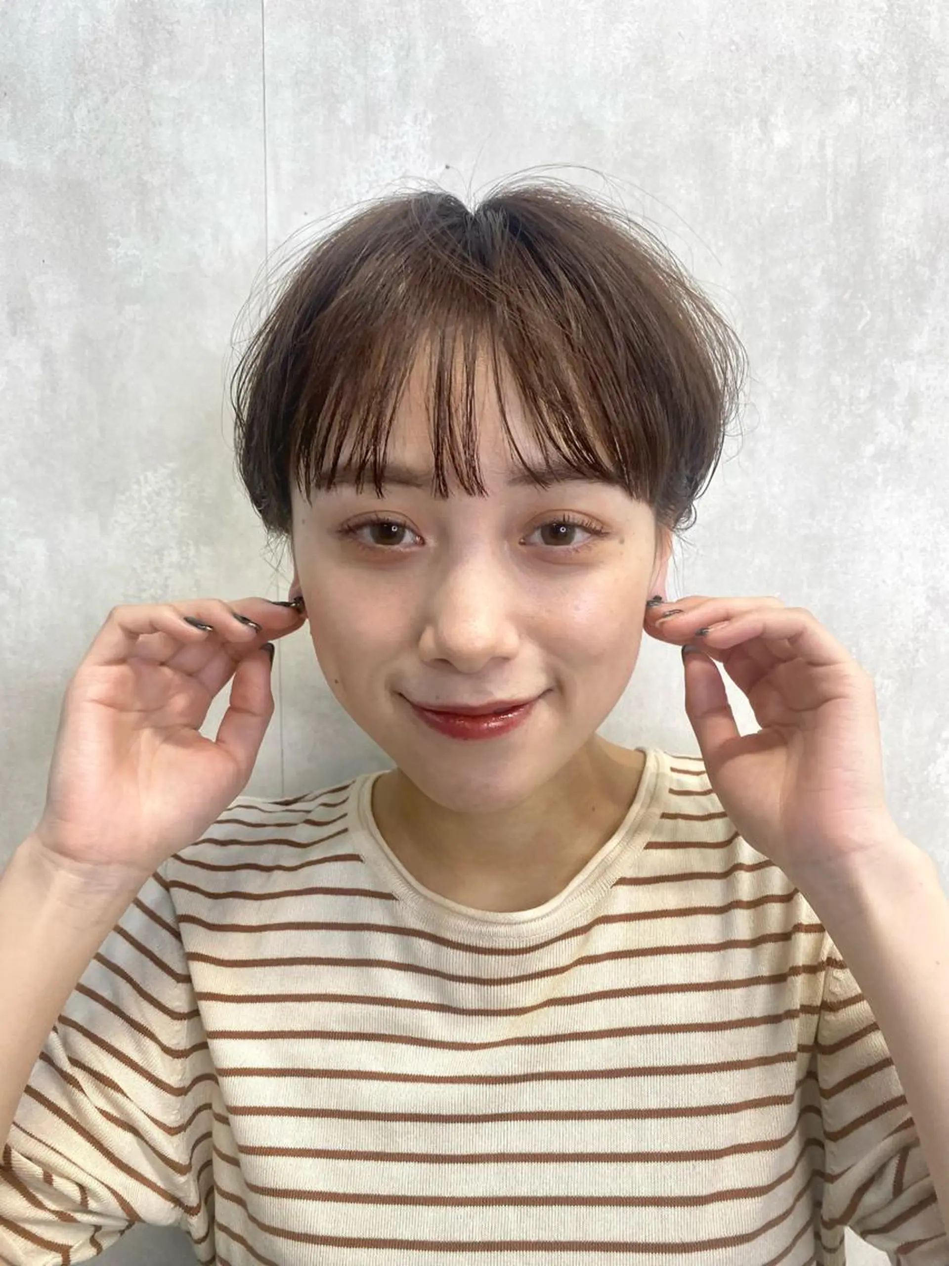 ショート カラー カット ヘアカラー トリートメント 🟩くすみカラー/ボ ブ/ショート/大司のヘアスタイル