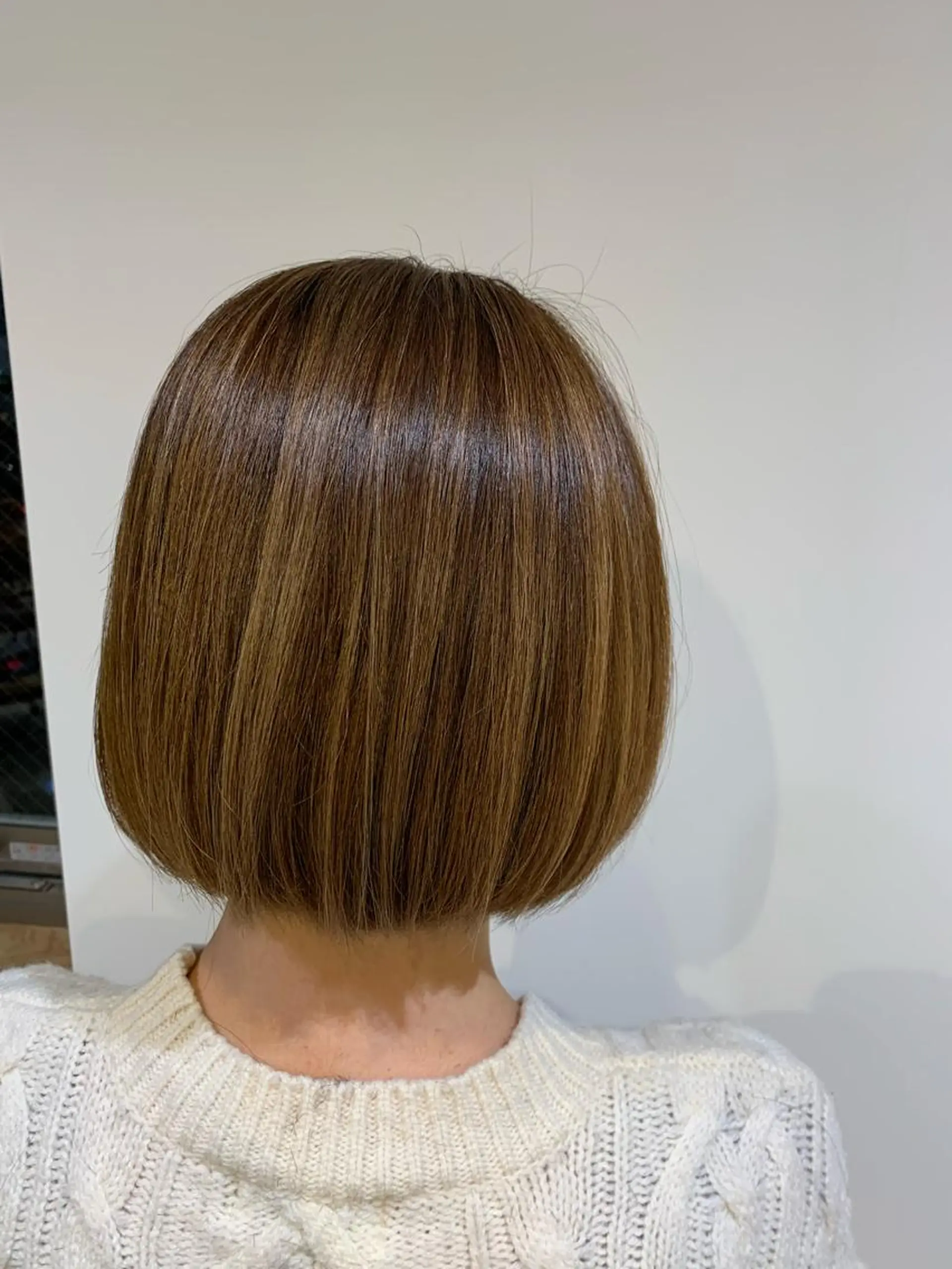 ミディアム カラー ヘアカラー 小島嵩人 縮毛矯正 髪質改善のヘアスタイル