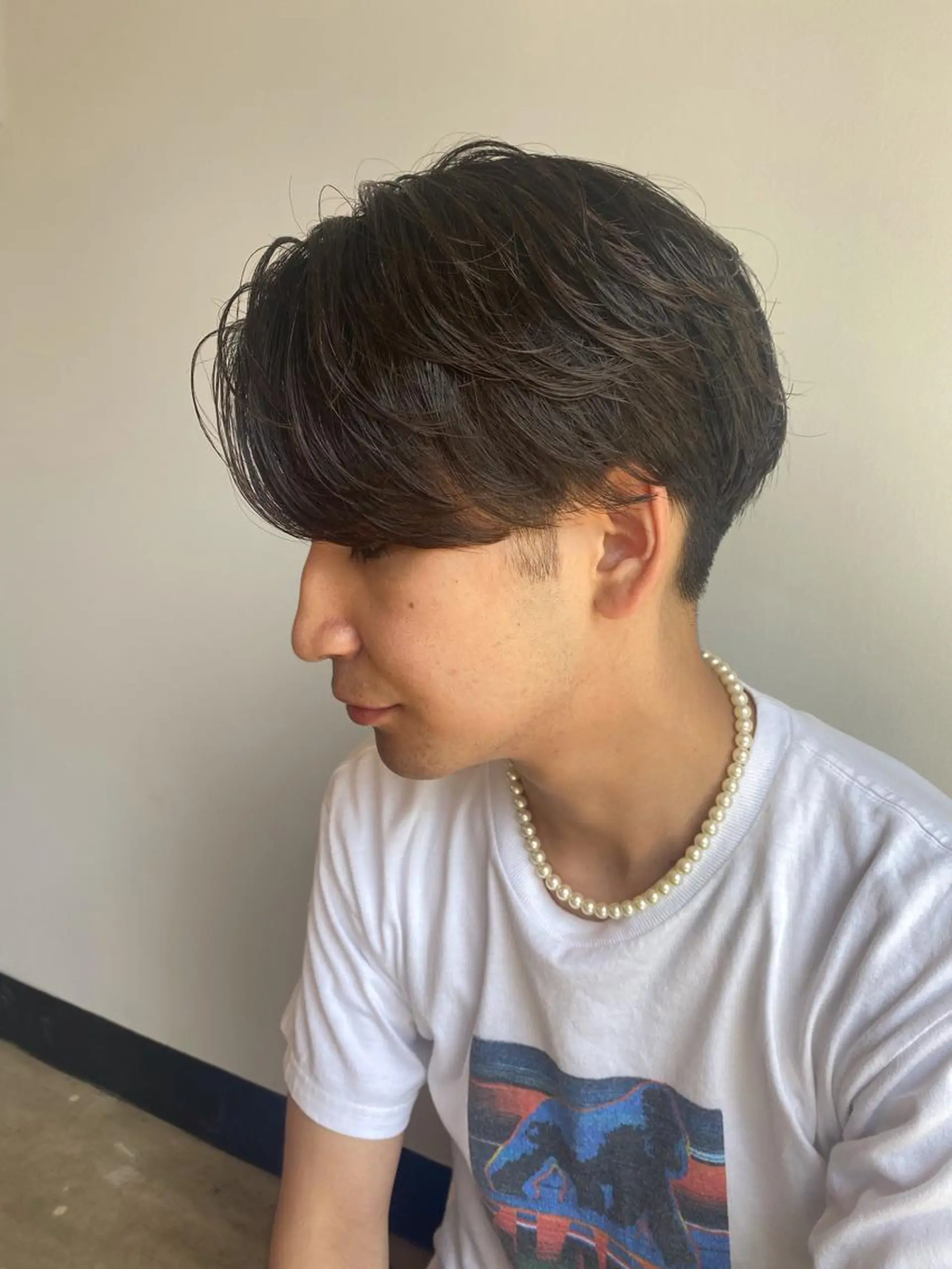 ミディアム カラー パーマ ヘアアレンジ メンズ ミディアムパーマ カルマパーマ メンズパーマ ☀️Luana☀️ 公式/大通のヘアスタイル