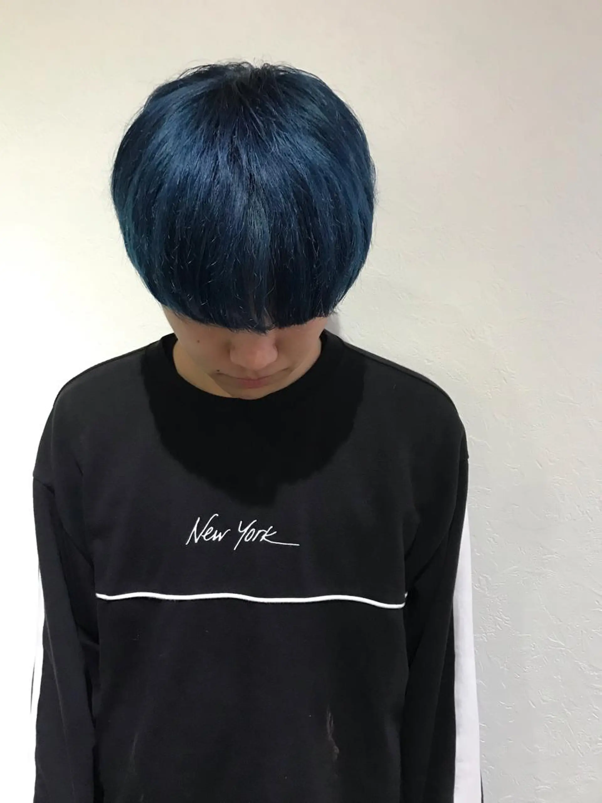 ショート カラー メンズ ブルーカラー 森貴裕/ベージュ/ パーマ/オリーブのヘアスタイル