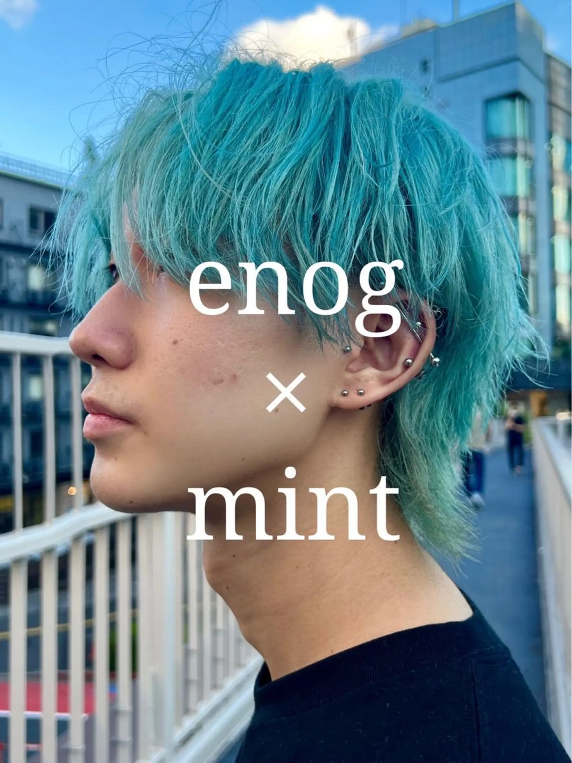 ショート カラー ブリーチ ミント カットモデル募集中 ✂️/平城秀馬/原宿のヘアスタイル