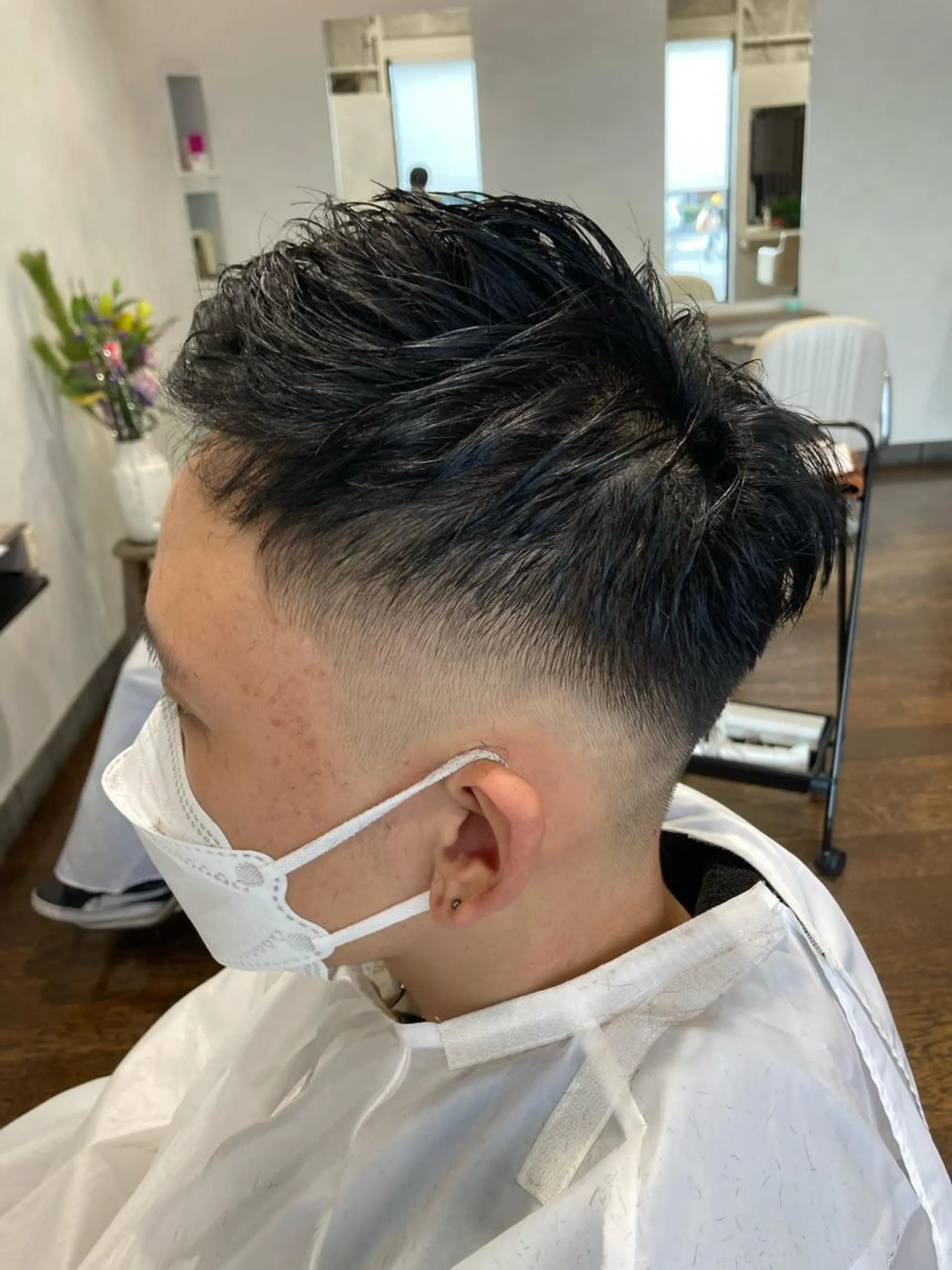 ショート メンズ フェードカット 加藤 泰地のヘアスタイル