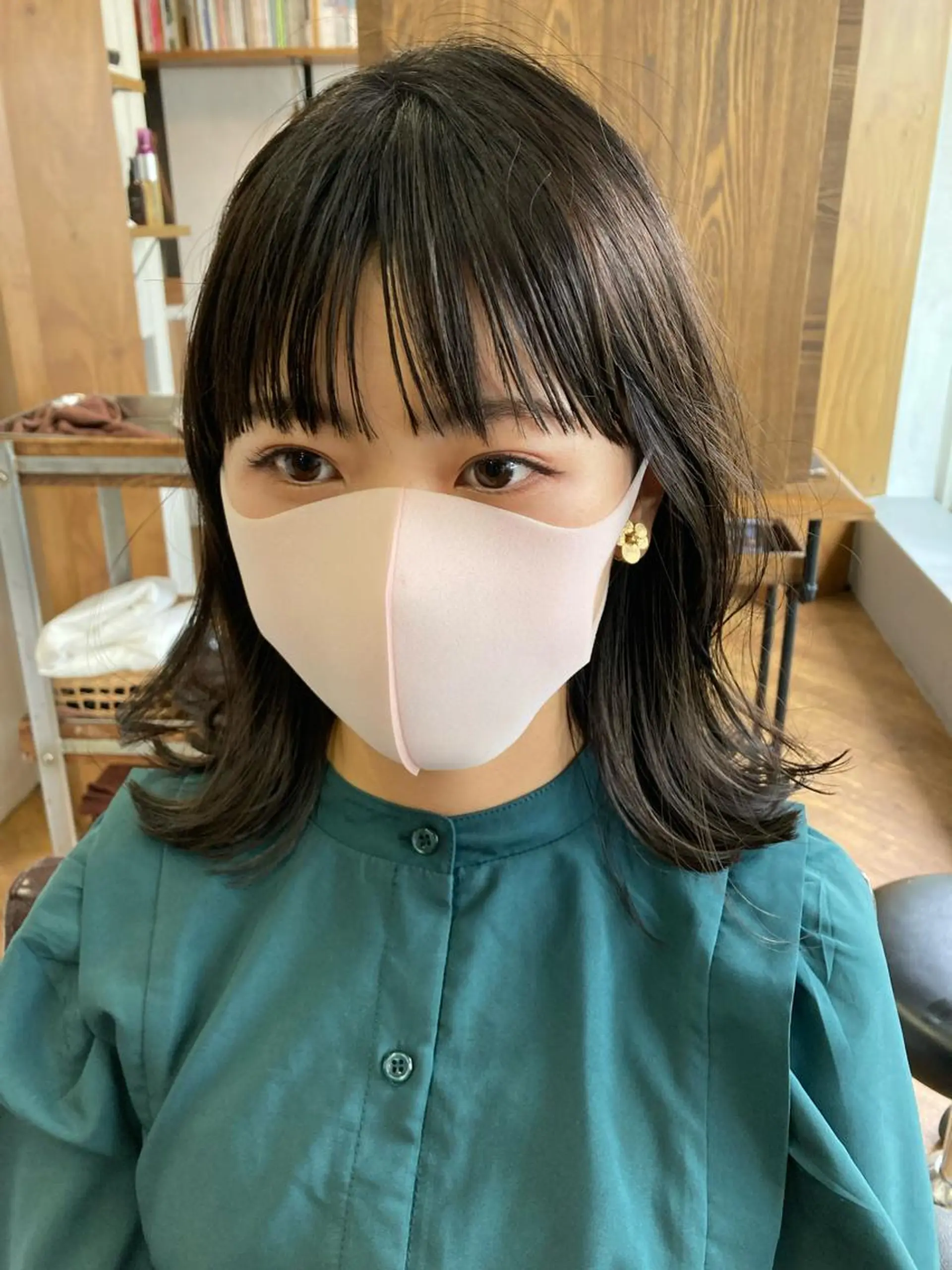 ミディアム カラー Hareru 豊田 修廣のヘアスタイル