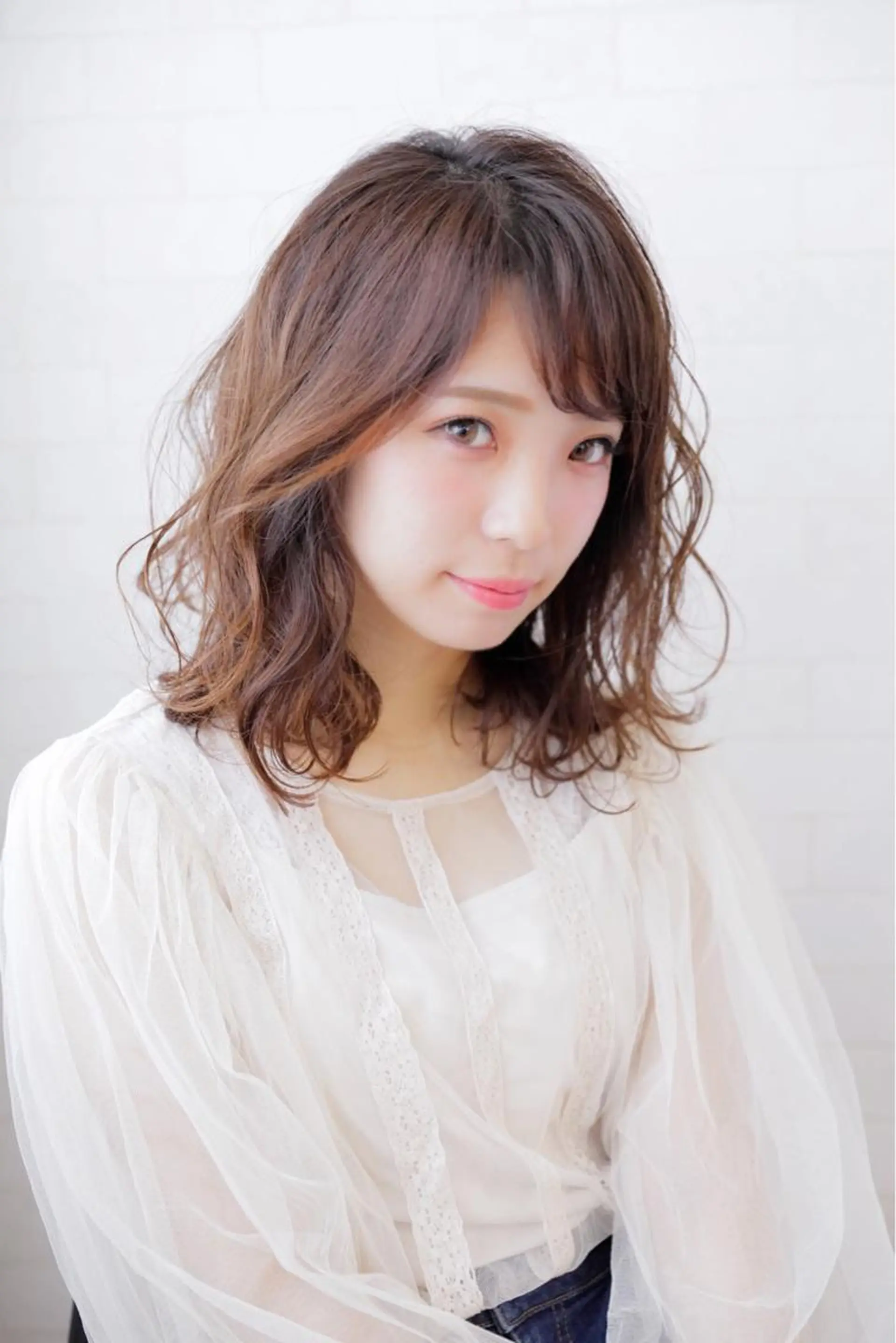 ミディアム 神野 雅樹のヘアスタイル