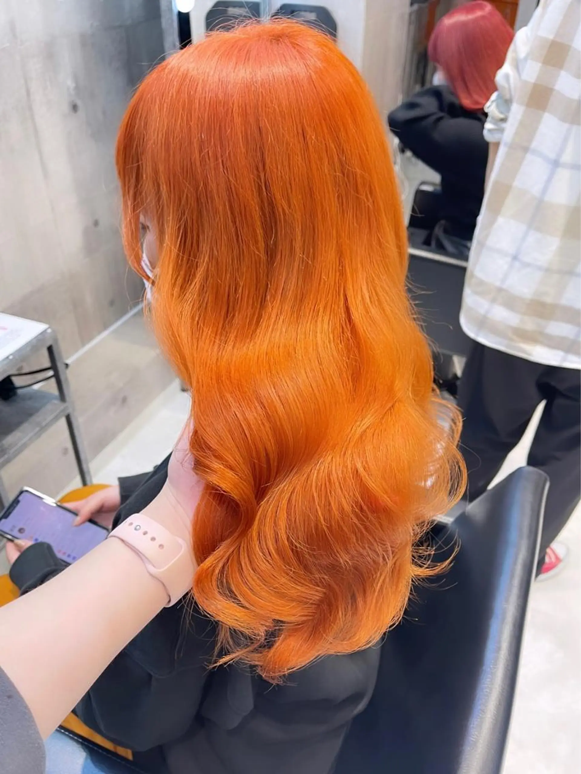 ロング カラー パーマ ヘアアレンジ メンズ キッズ ネイル マツエク・マツパ アイブロウ 🎀韓国レイヤー YURINA🎀のヘアスタイル