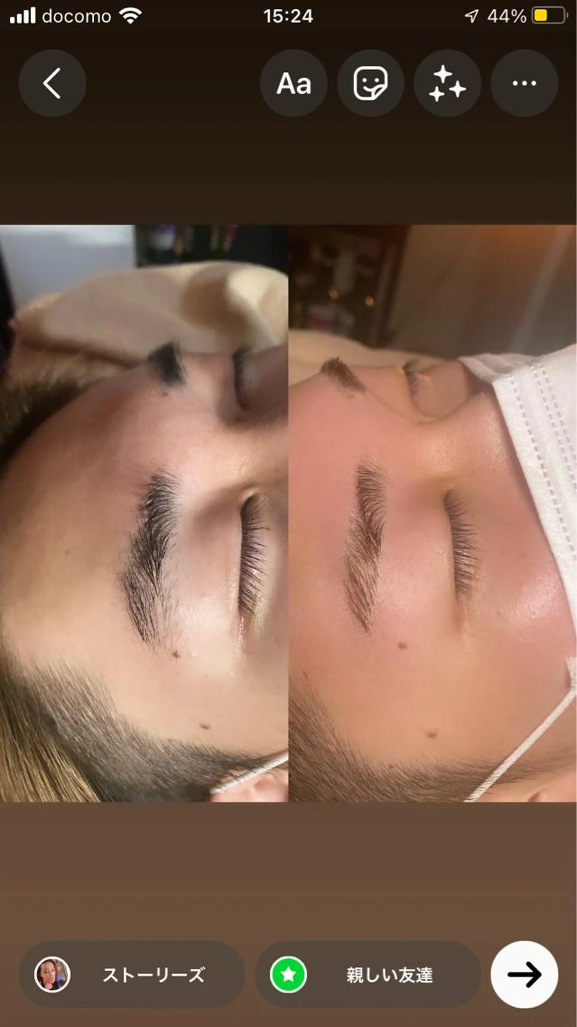 カラー メンズ アイブロウ メンズアイブロウ ponopipi 宇津木の眉毛・アイブロウイメージ