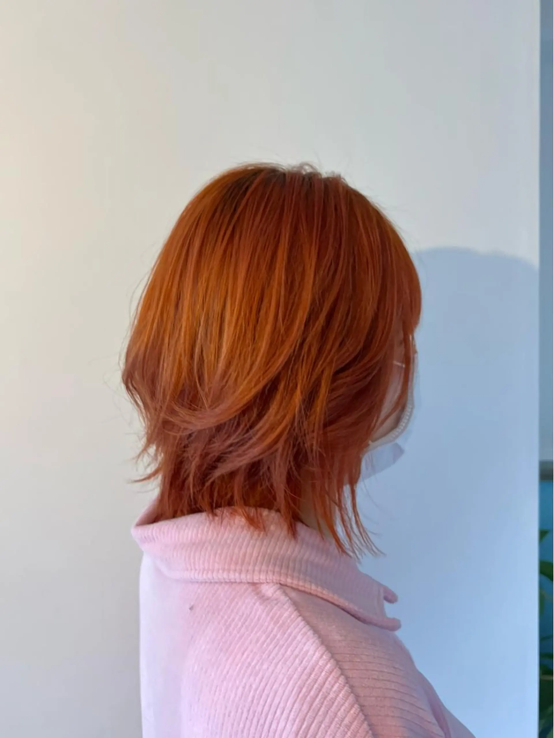 ミディアム カラー ベージュカラー ブリーチ オレンジ オレンジベージュ 大田吏晃❤️‍🔥 美髪特化のヘアスタイル