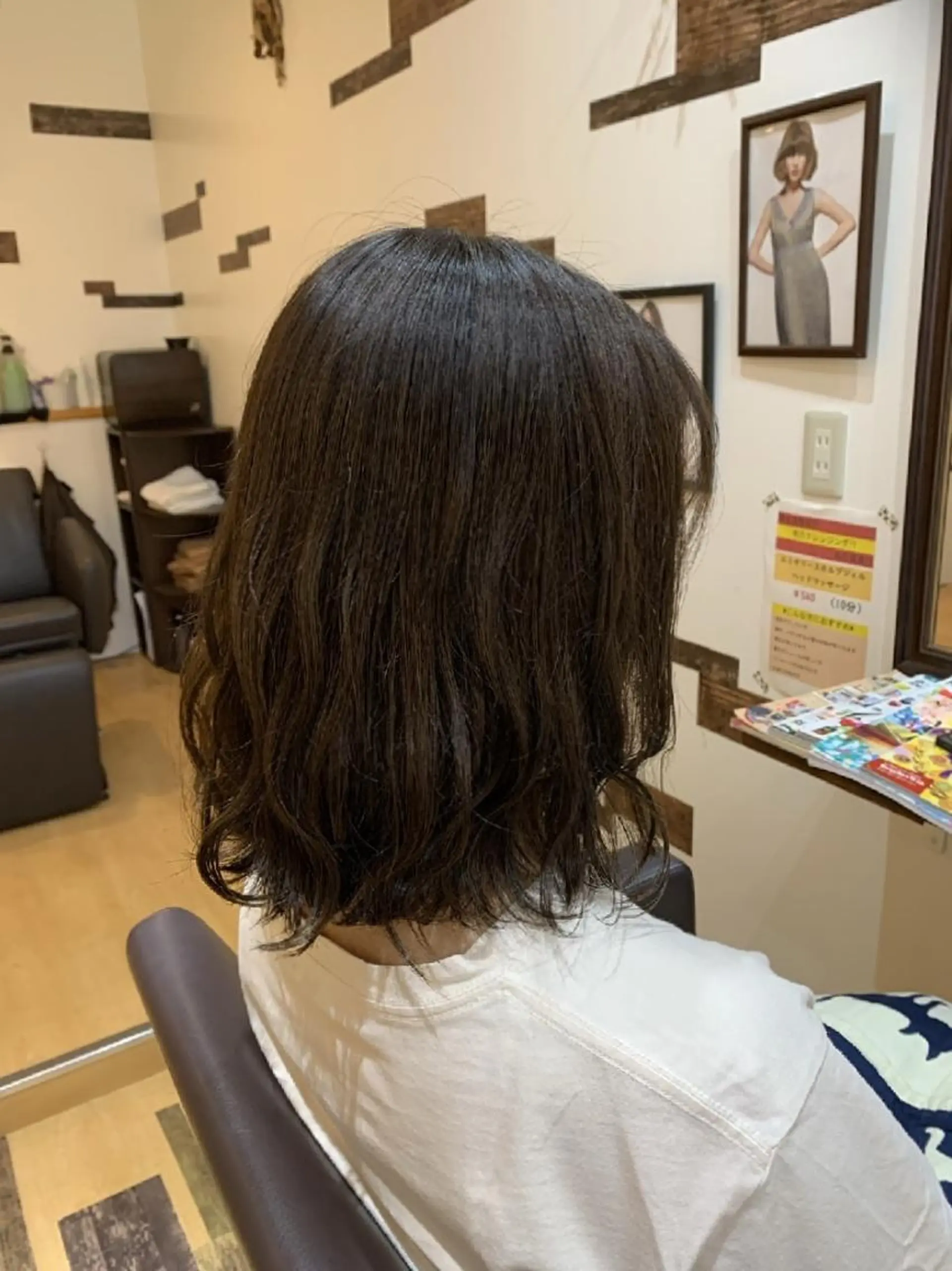 ミディアム カラー ブラウンカラー サトウ シューイチのヘアスタイル