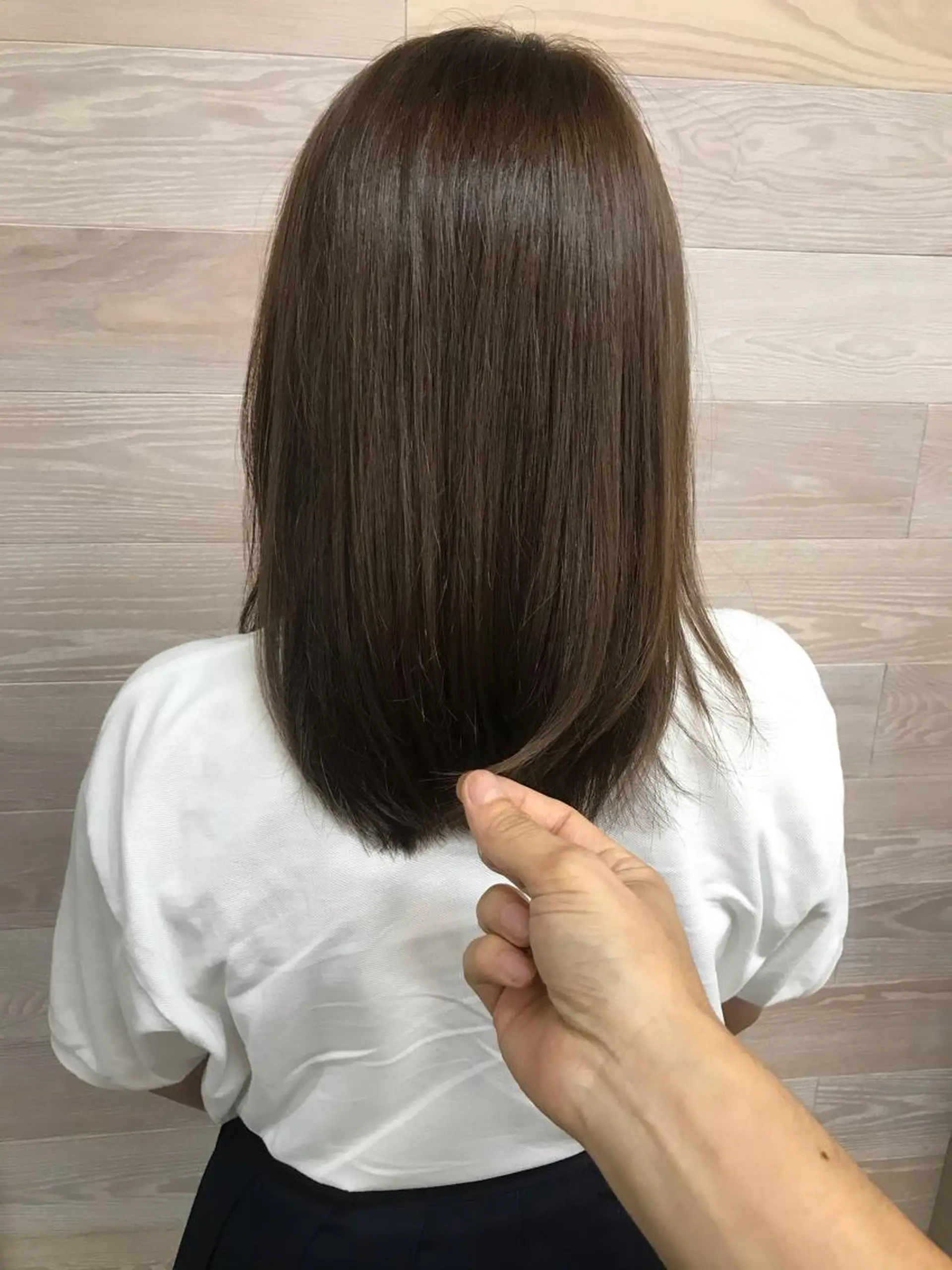 ミディアム ミディアムパーマ 縮毛矯正 🌈似合わせカット 中村隆寛のヘアスタイル