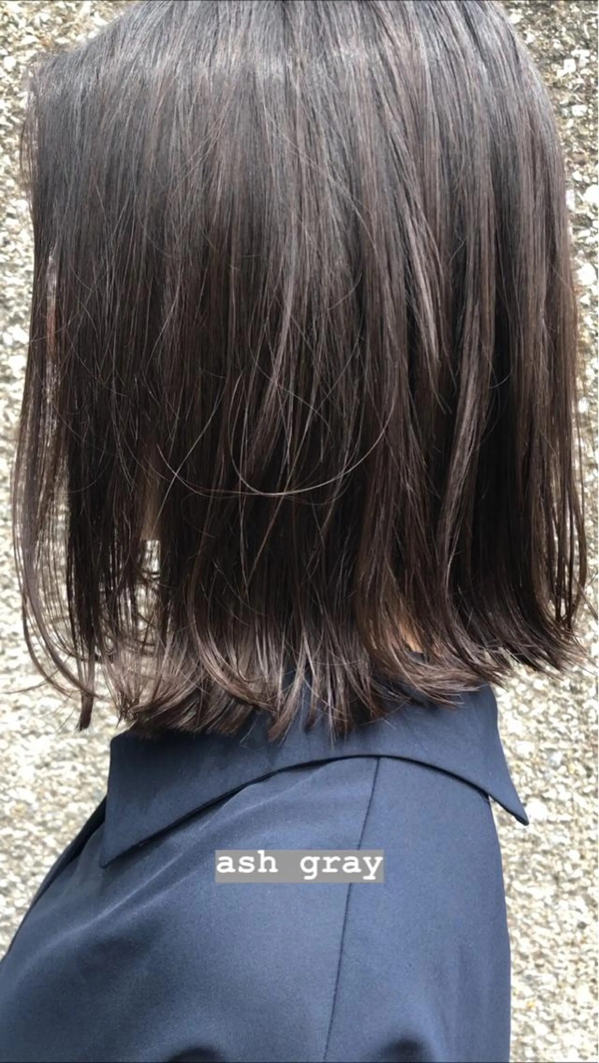 ミディアム カラー アッシュ アッシュグレー カット ヘアカラー stylist 杉浦駿生のヘアスタイル