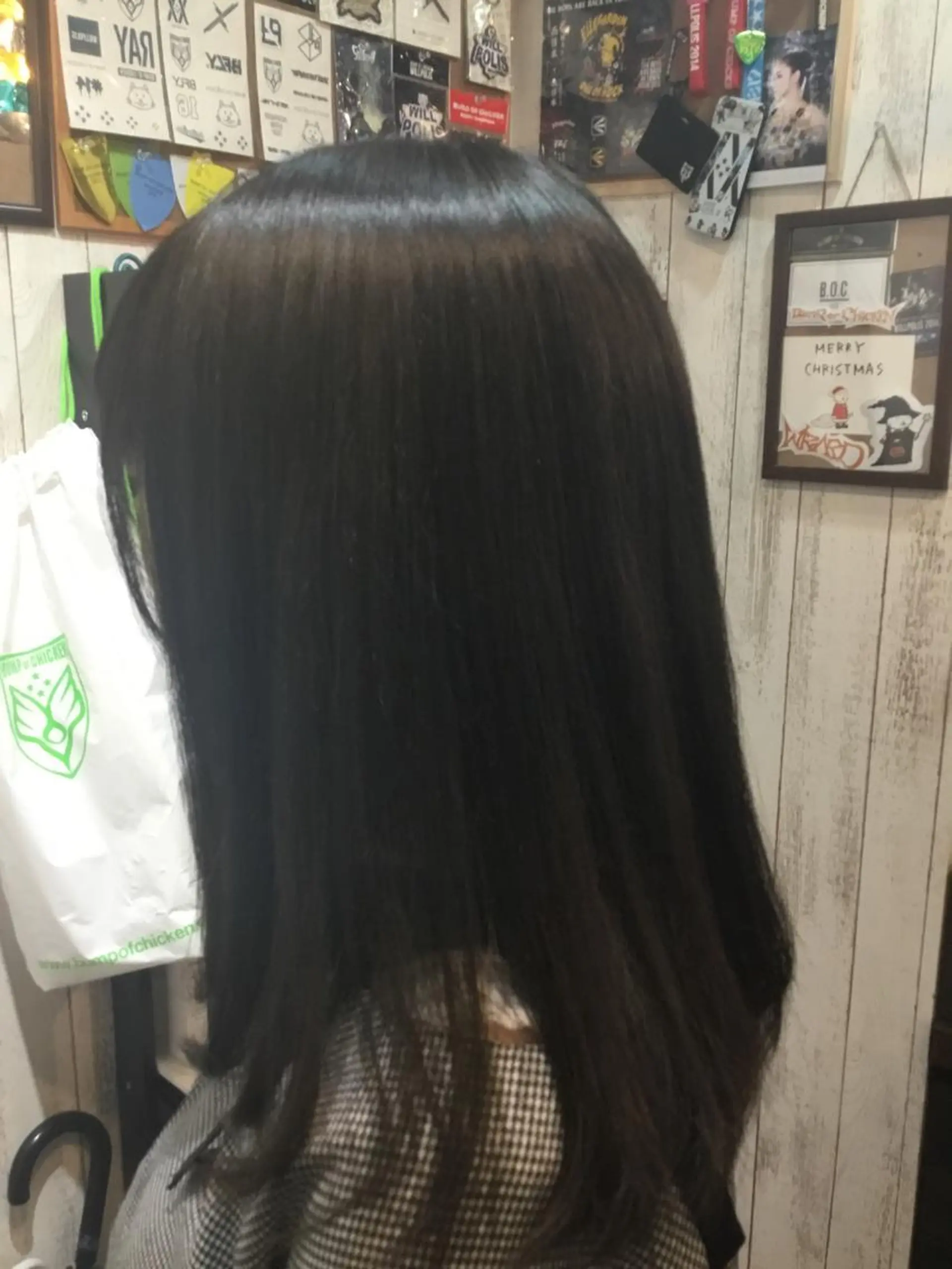 セミロング カラー パーマ embrace エンブレイスのヘアスタイル