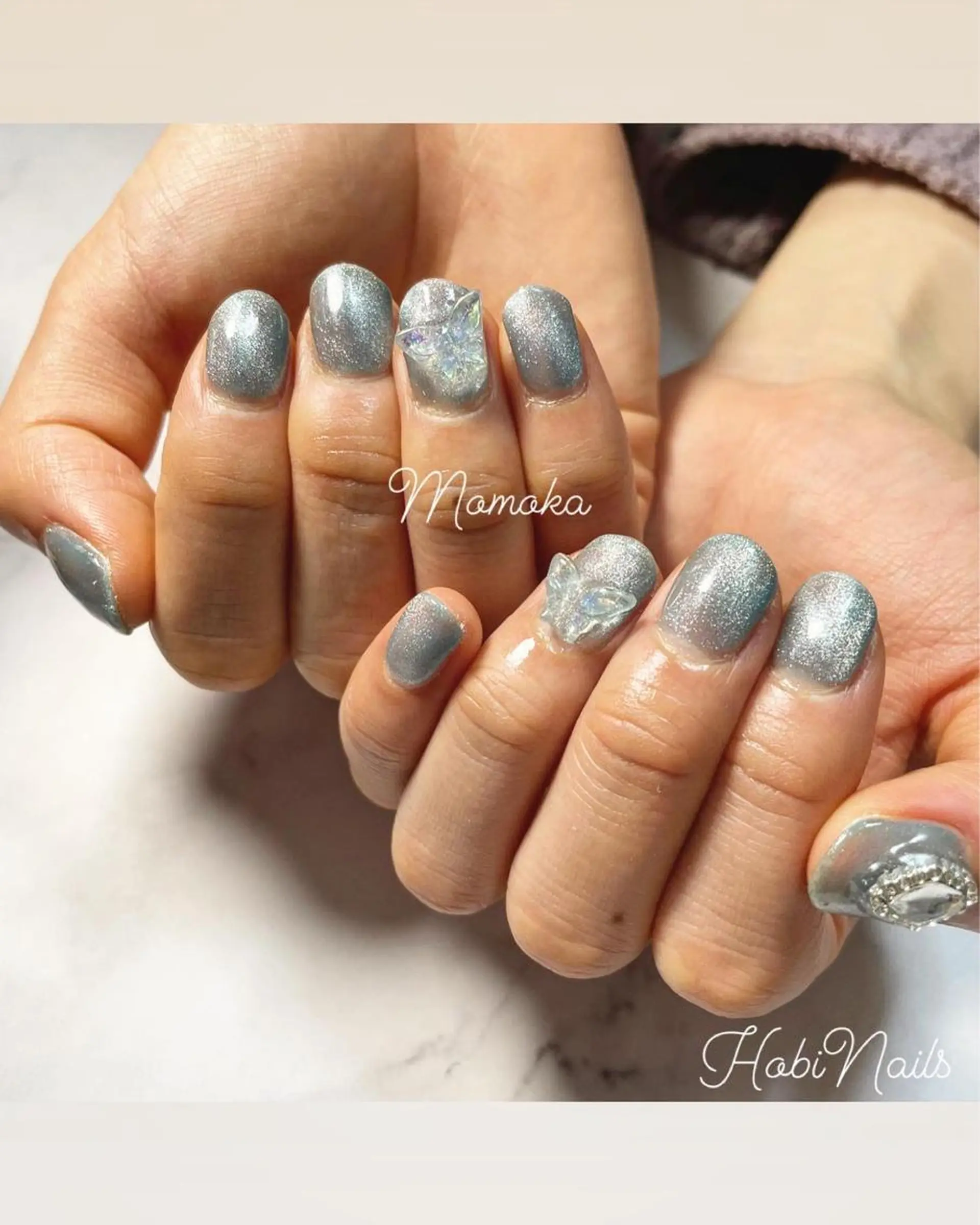 ネイル マグネットネイル Momo nailsalonのネイルデザイン