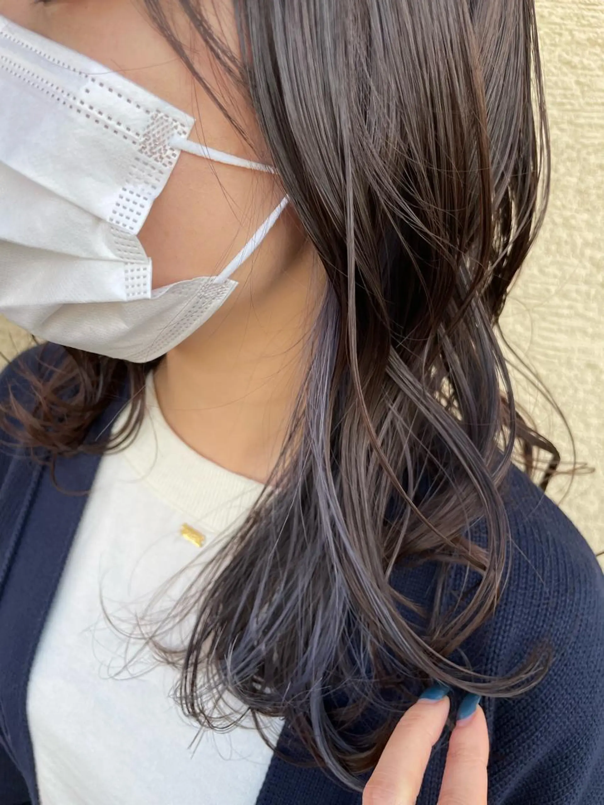 セミロング カラー コレットヘアー 田中アヤノのヘアスタイル