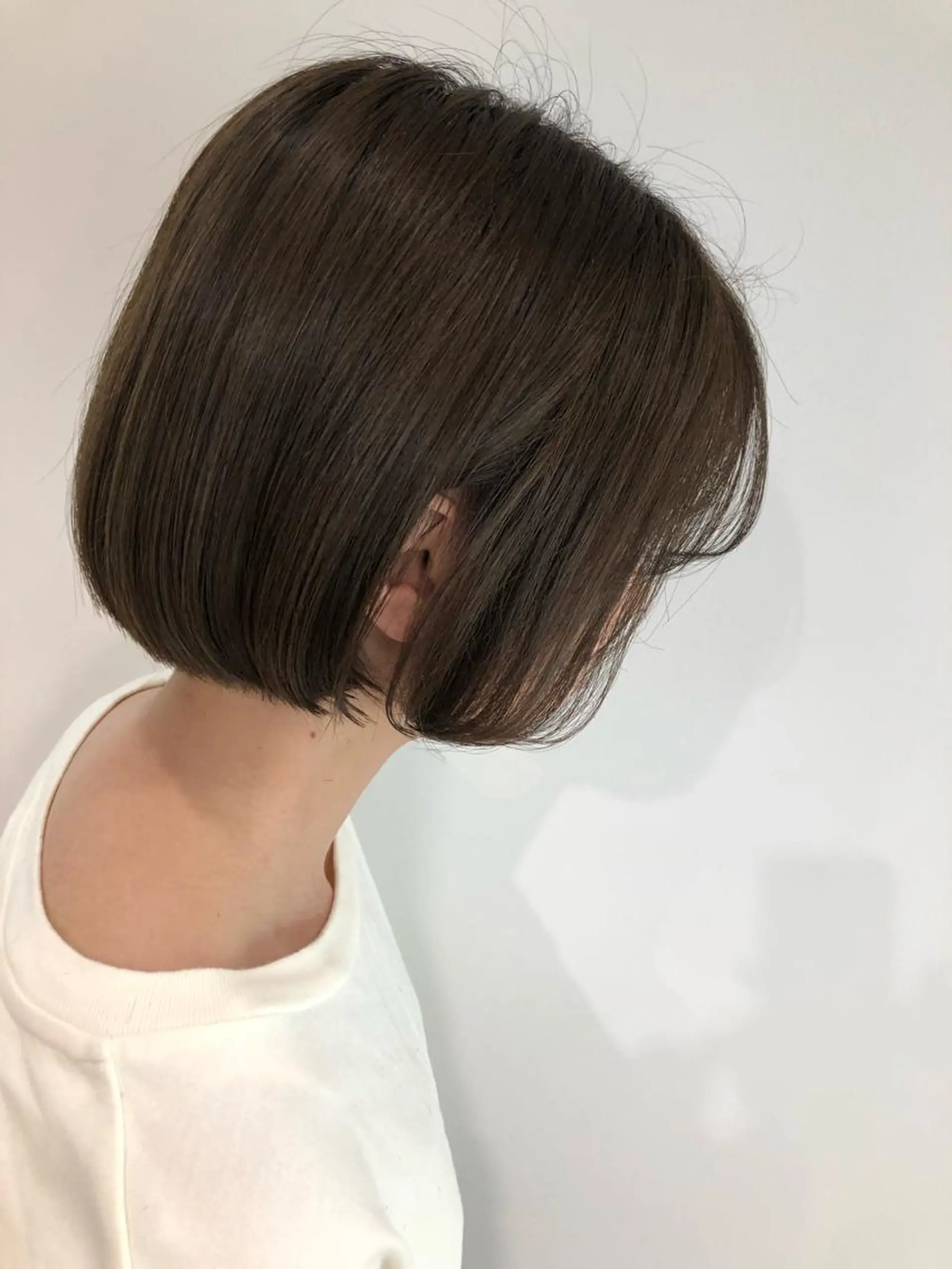 ショート ボブ カット 縮毛矯正 トリートメント scene. haraのヘアスタイル