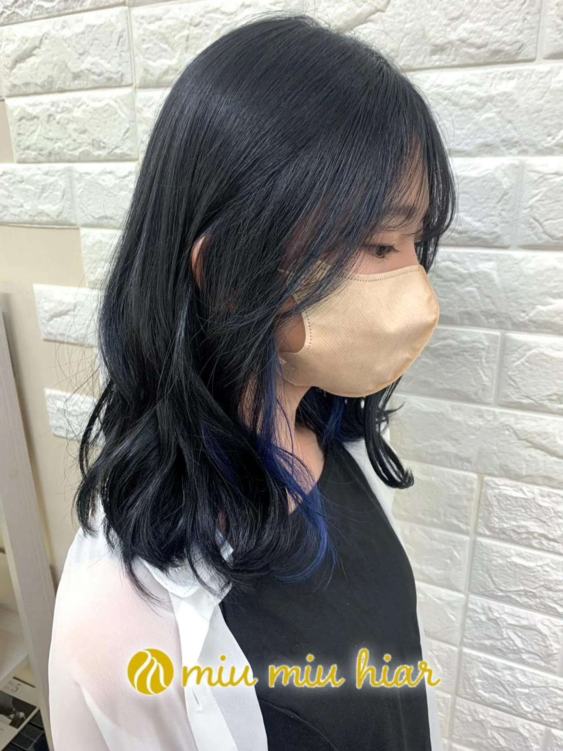 セミロング カラー カット ヘアカラー トリートメント 🌈miu miu hair✂️💕のヘアスタイル