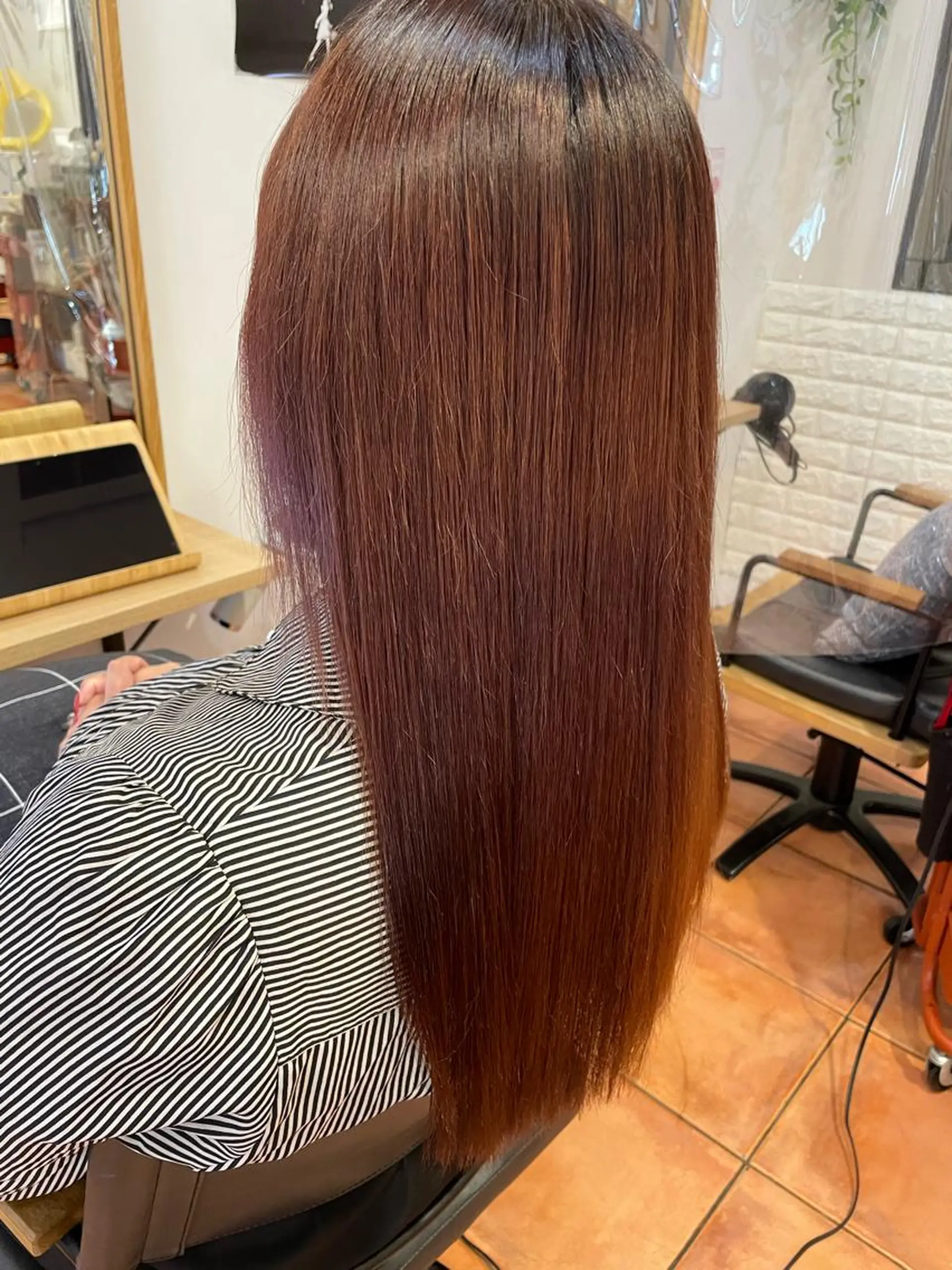 ロング 髪質改善 美髪ストレート/ メンズヘア/中田海斗のヘアスタイル