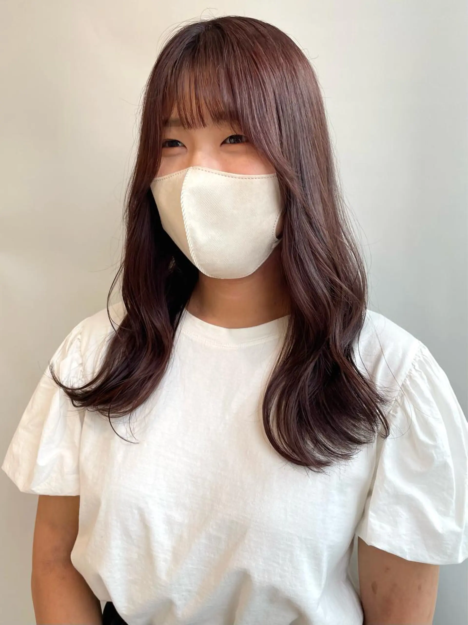 ロング カラー カット ヘアカラー トリートメント 山口 莉奈のヘアスタイル