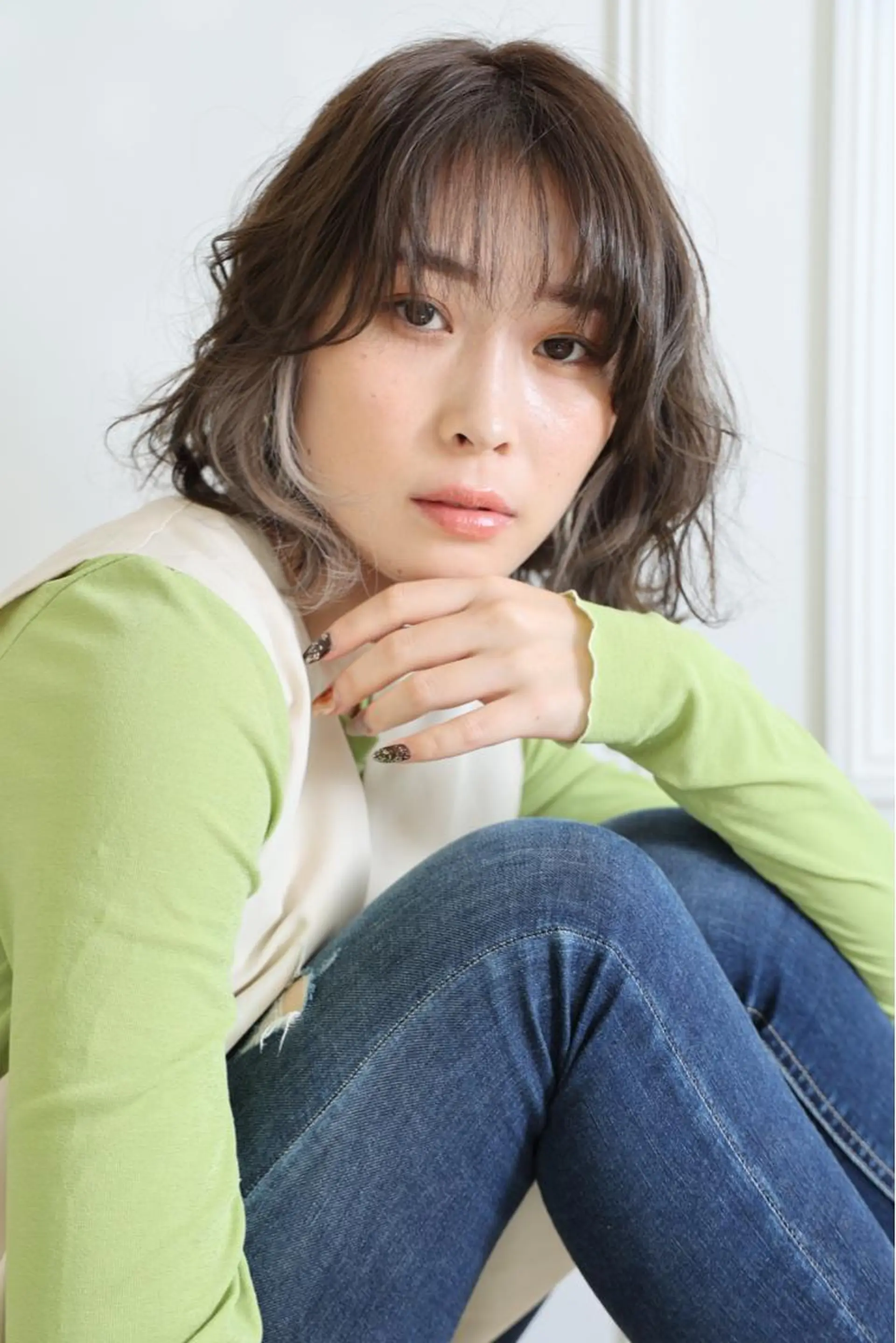 ミディアム hair make powder 薮本のヘアスタイル