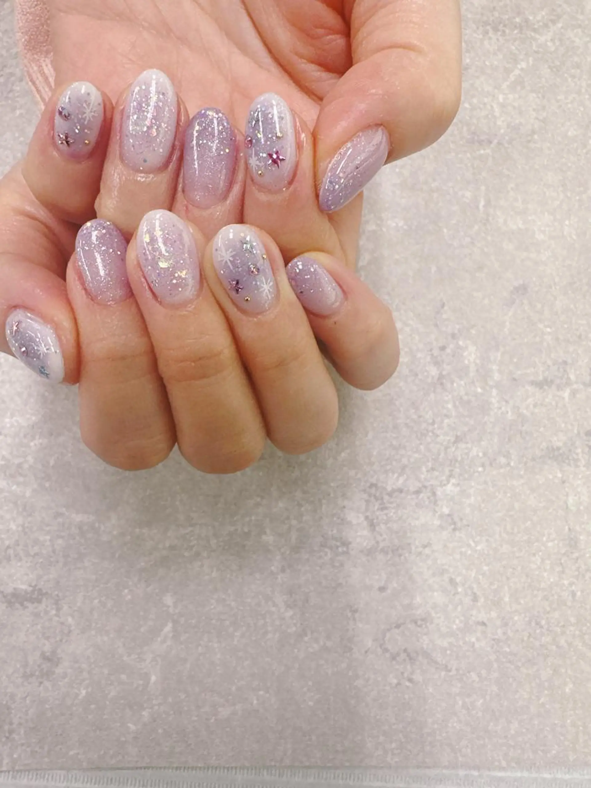 ネイル フットネイル フレンチネイル ジェルネイル ガラスフレンチ グラデーション ハンドネイル ハンドケア FASTNAIL PLUS 新宿店のネイルデザイン