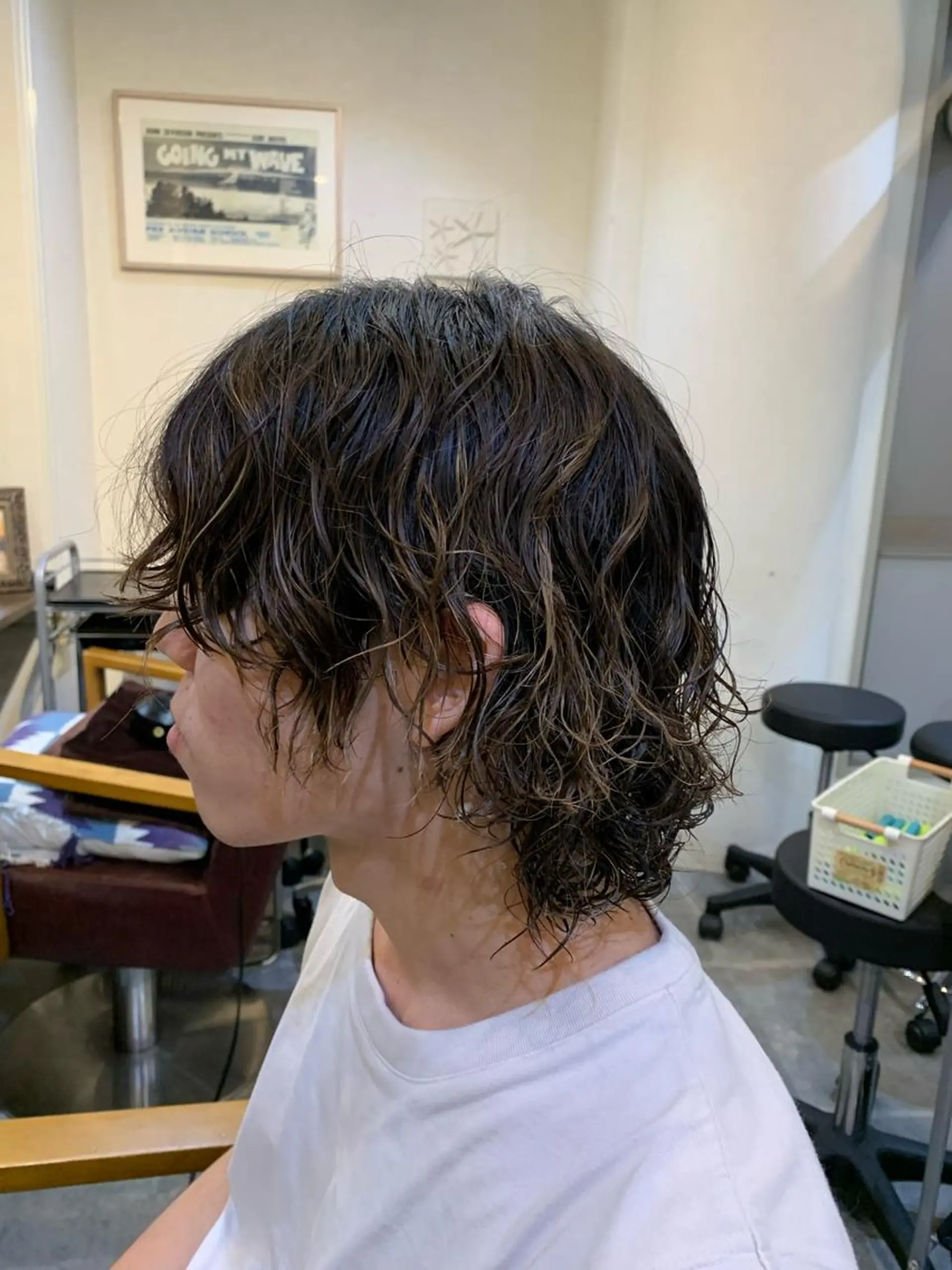 ミディアム ミディアムパーマ カット パーマ メンズパーマ 艶髪☆店長☆有馬のヘアスタイル