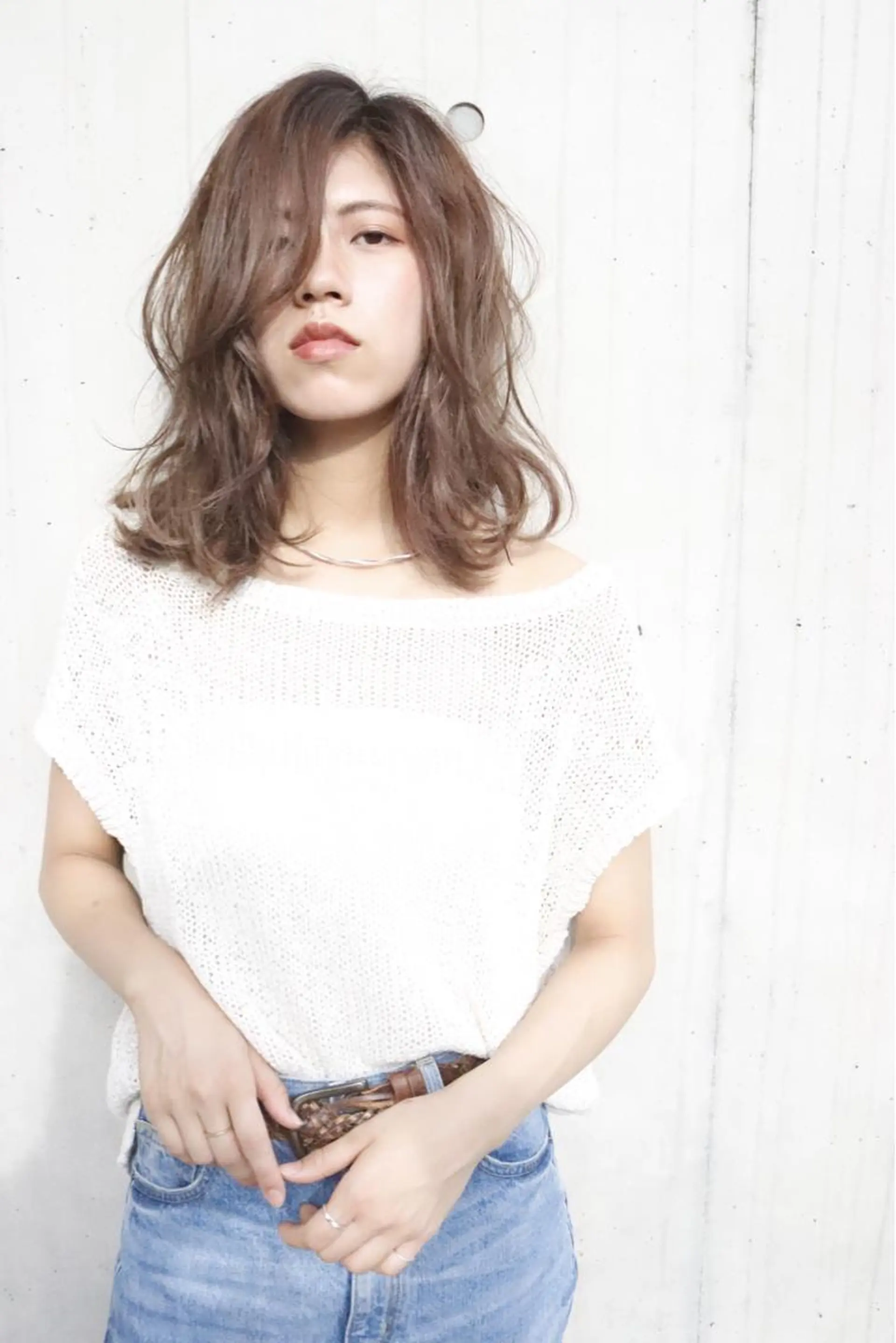 ミディアム ミディアムレイヤー レイヤーカット 大内田 凌馬のヘアスタイル