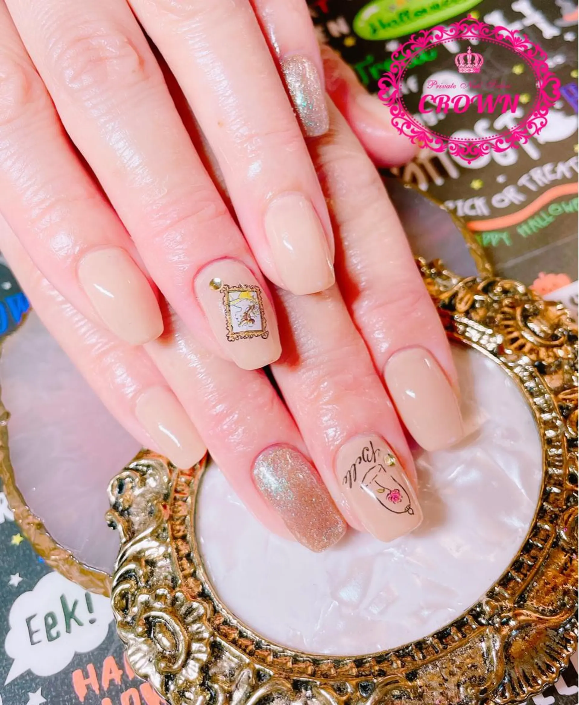 ネイル ハンドネイル CROWN プライベートサロンのネイルデザイン